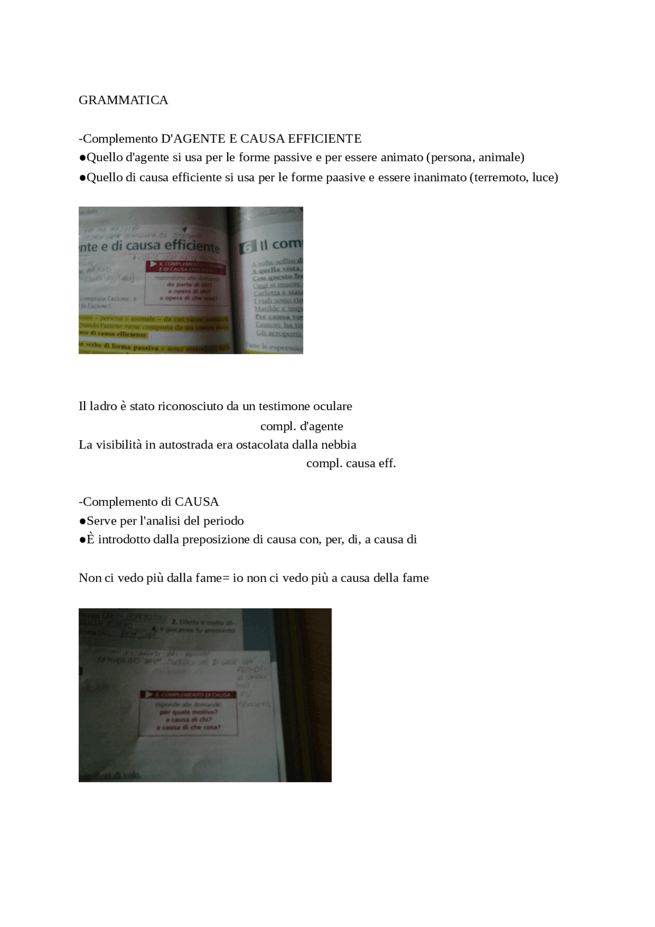 Grammatica italiana Docsity