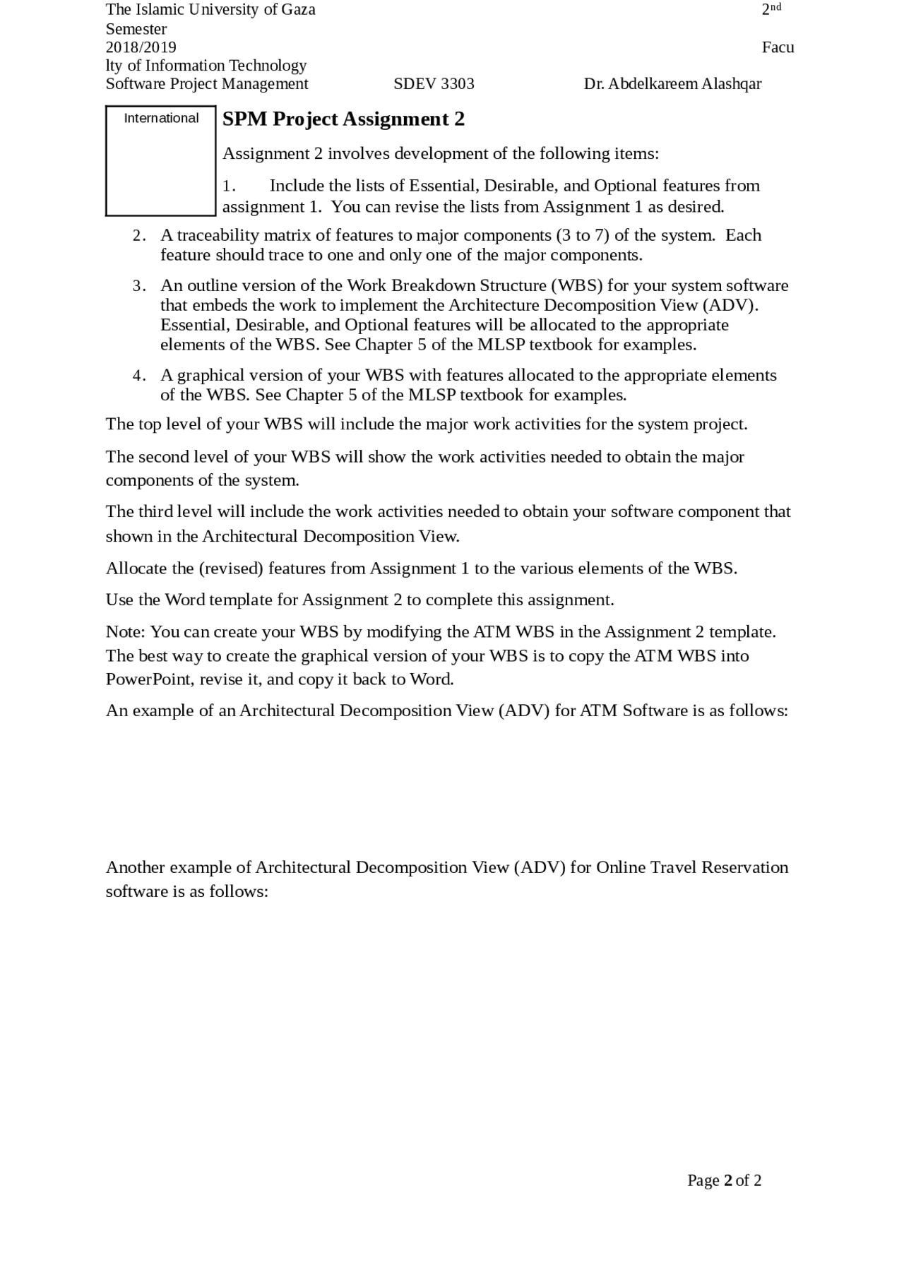 SPM Project Assignment2s.docx - Docsity