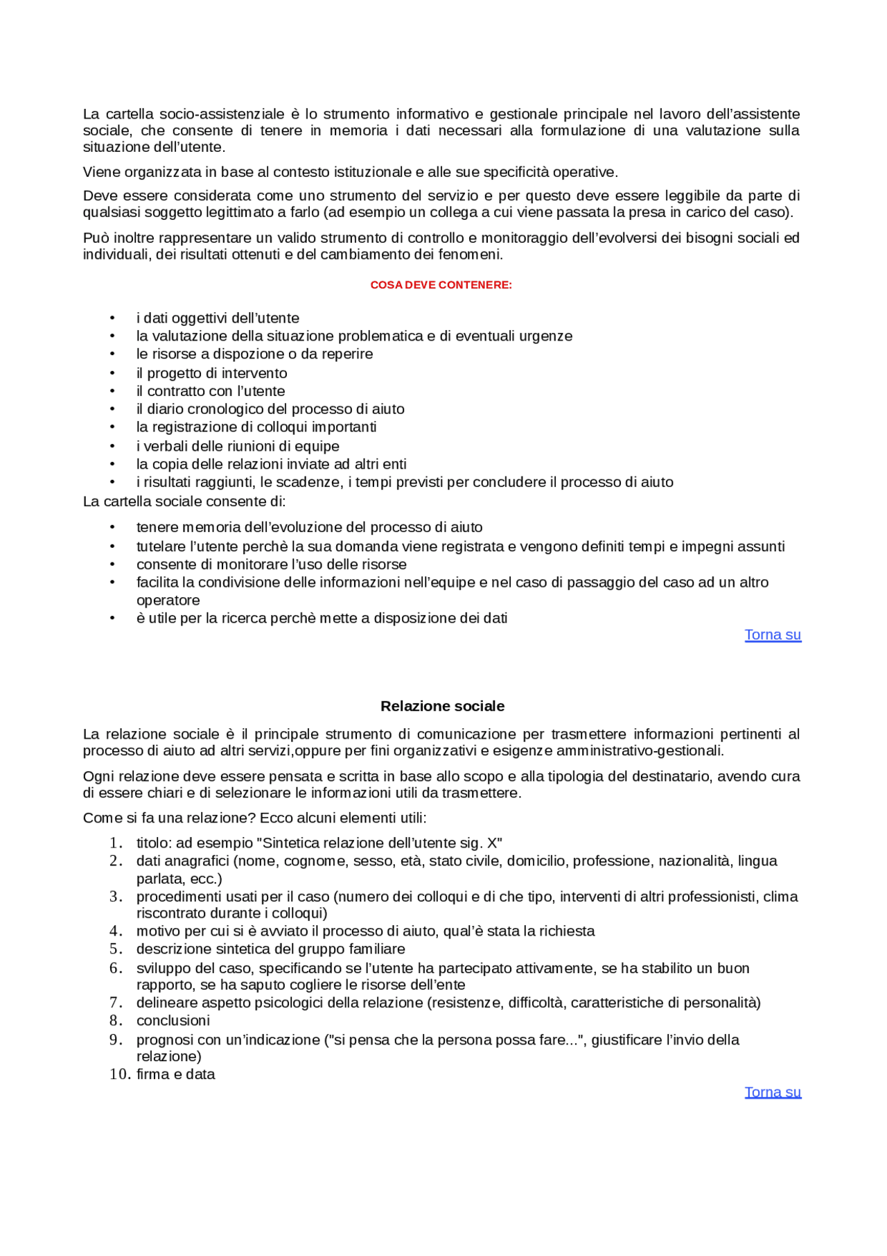 Cartella Sociale Del Servizio Sociale Docsity Cartella Sociale Del Servizio Sociale Docsity