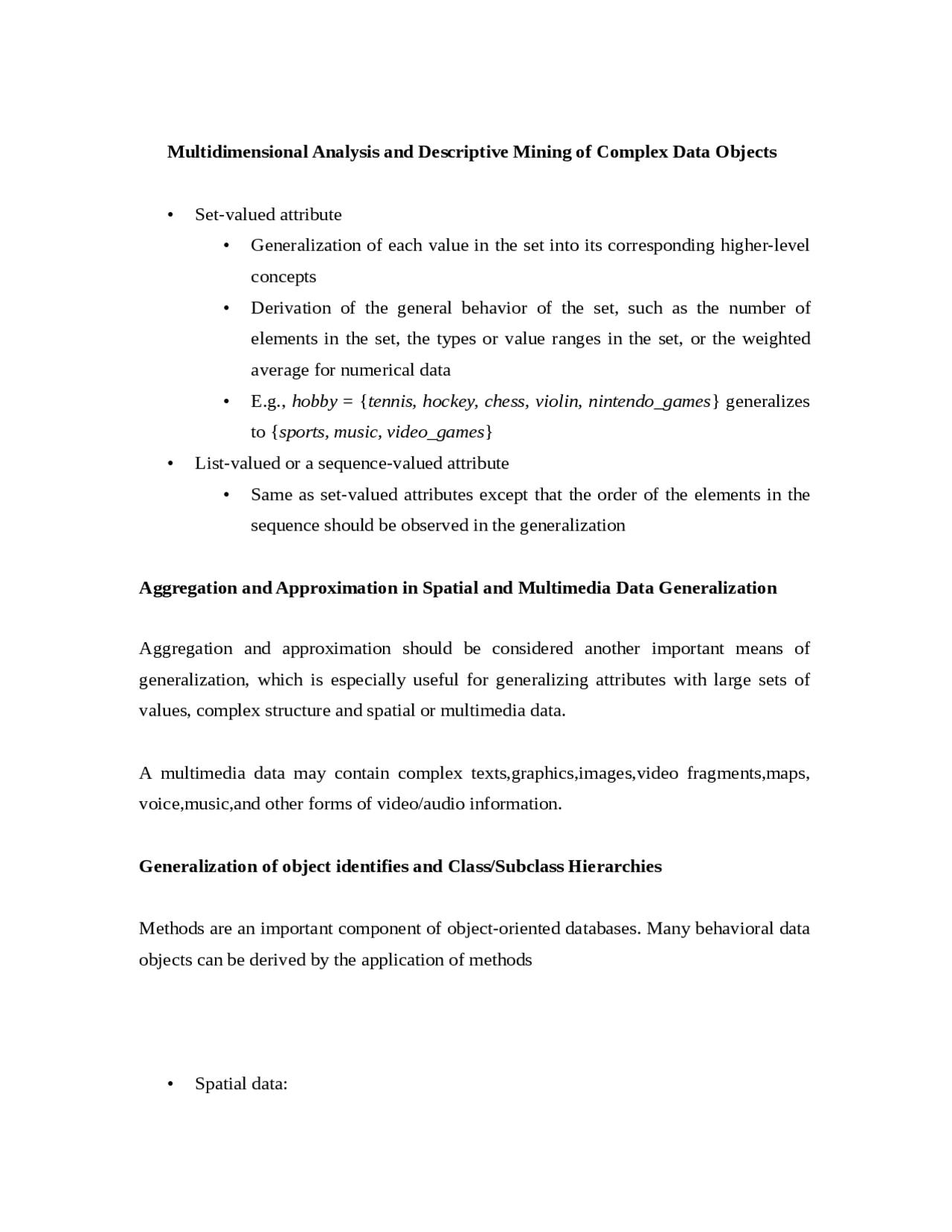 Multidimensional analysis and descriptive mining | Study notes Data ...