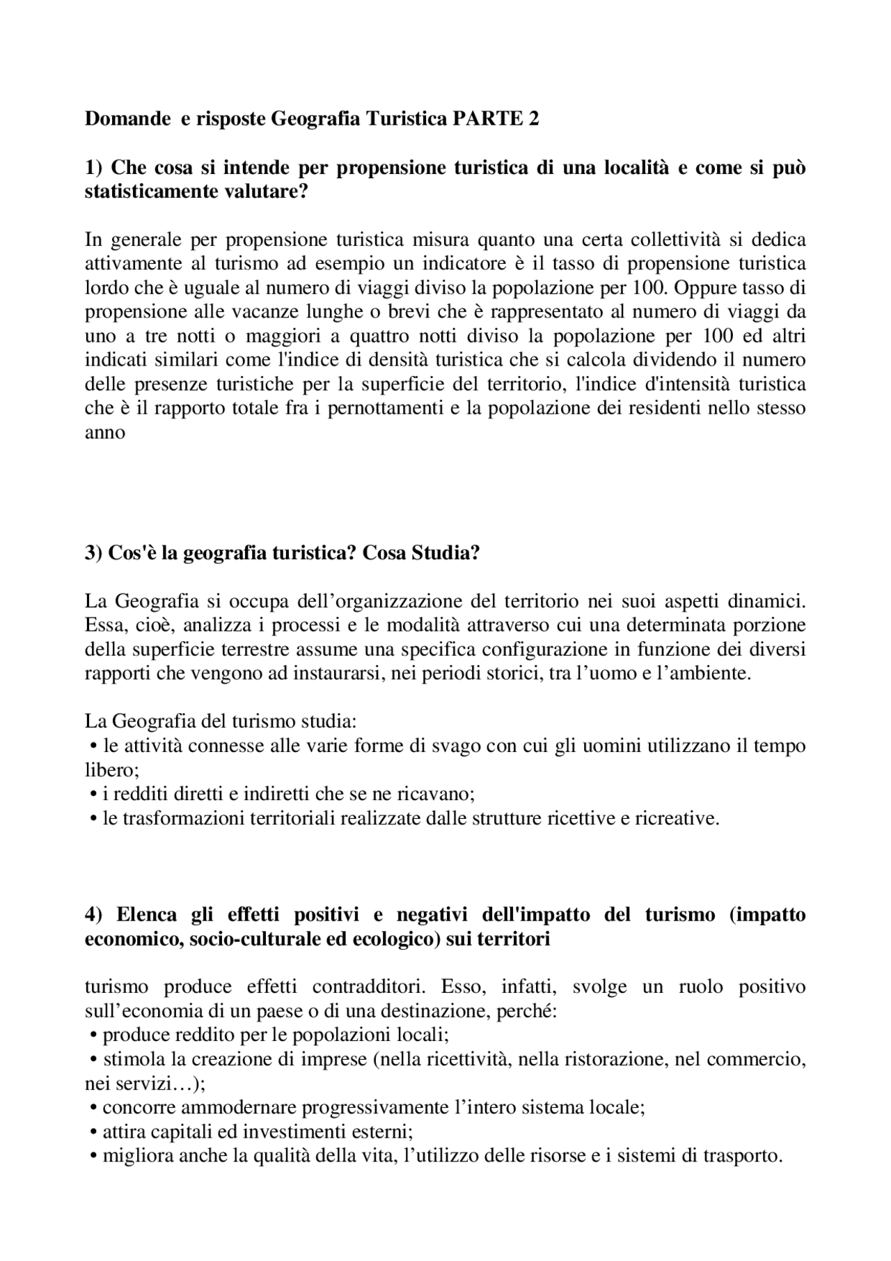 Domande e Risposte parte 2 - Docsity