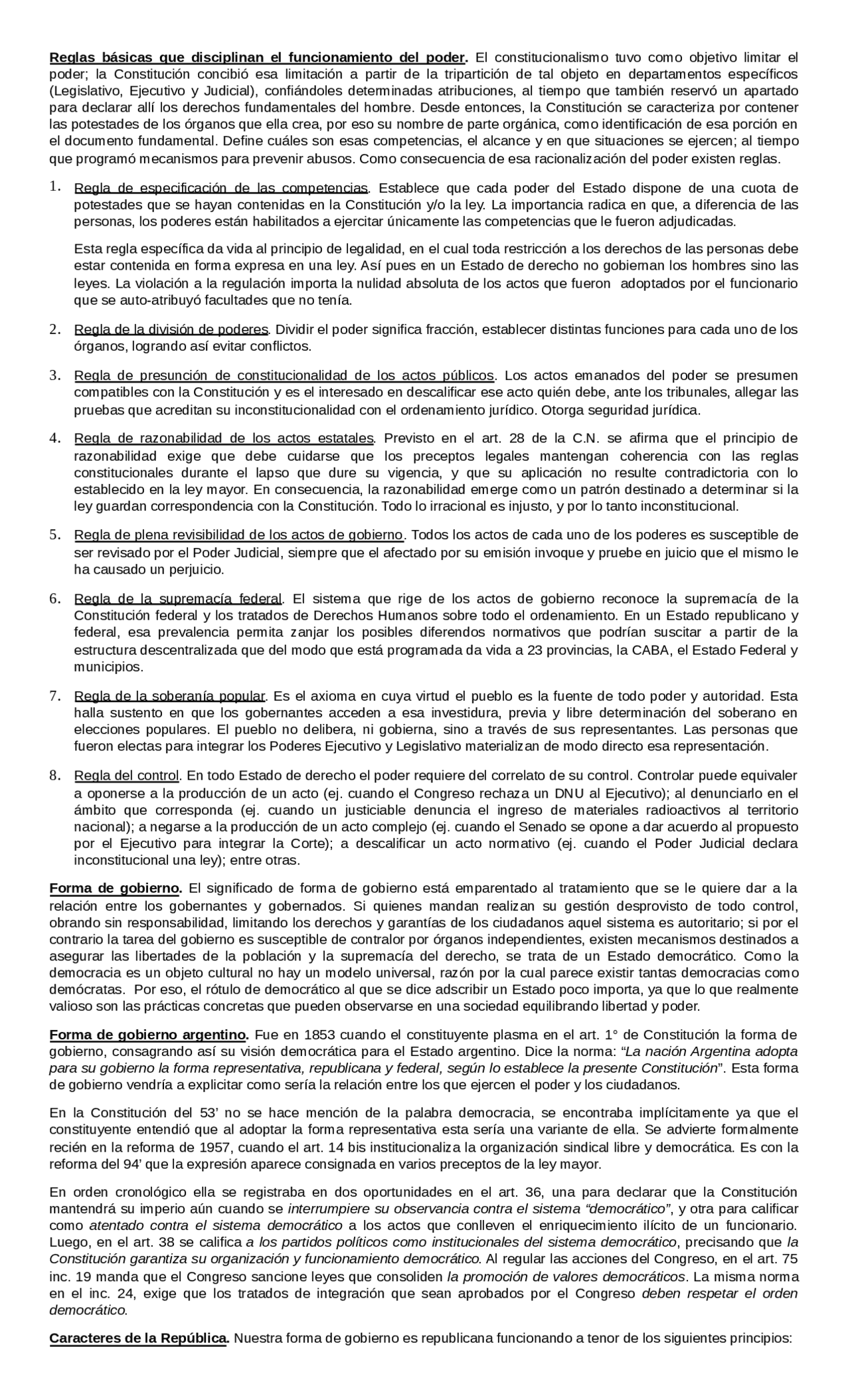 Resumen De Derecho Constitucional De Los Poderes Docsity