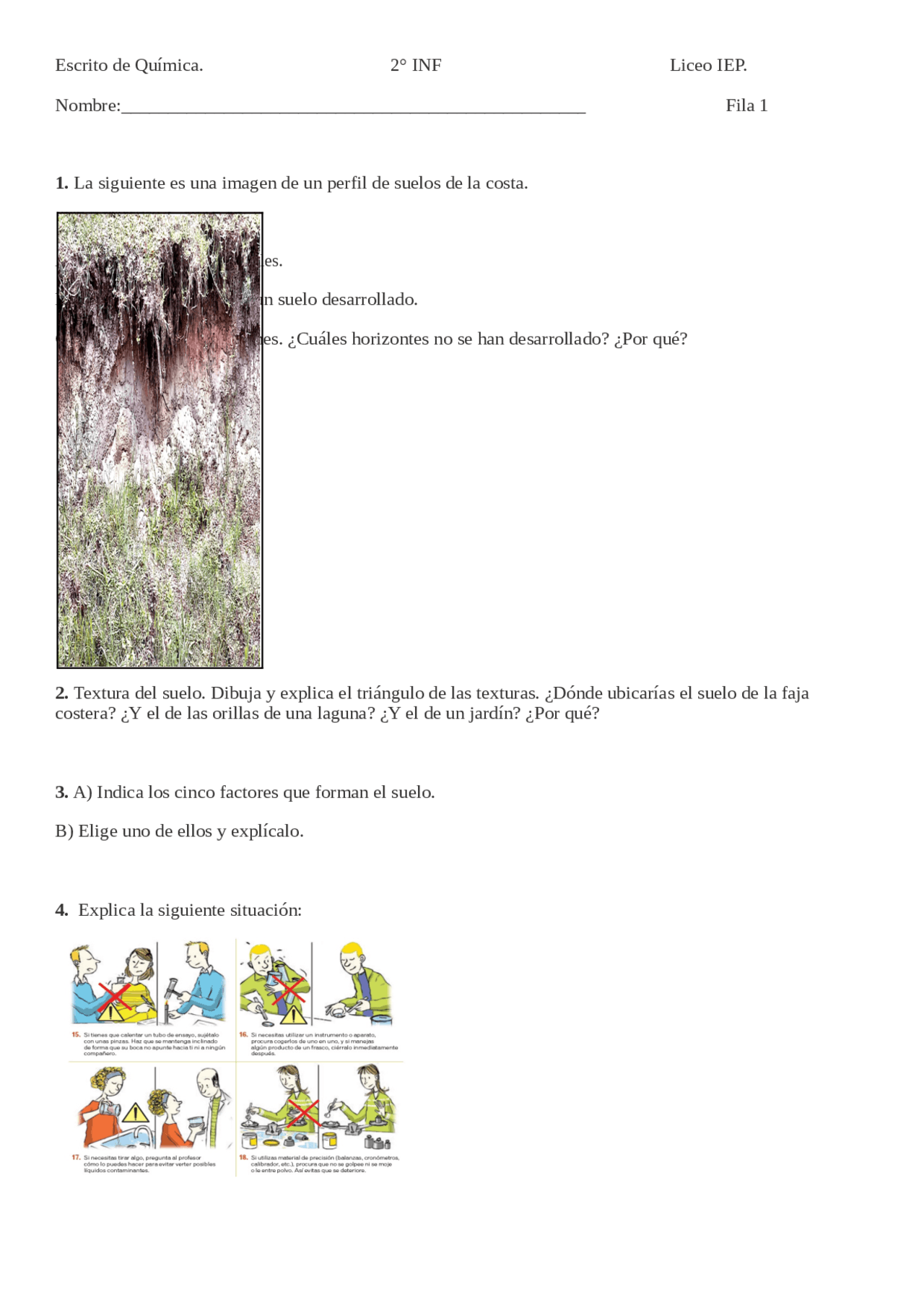 Composición de suelos. Preguntas para el escrito. Docsity Composición de suelos. Preguntas para el escrito. Docsity