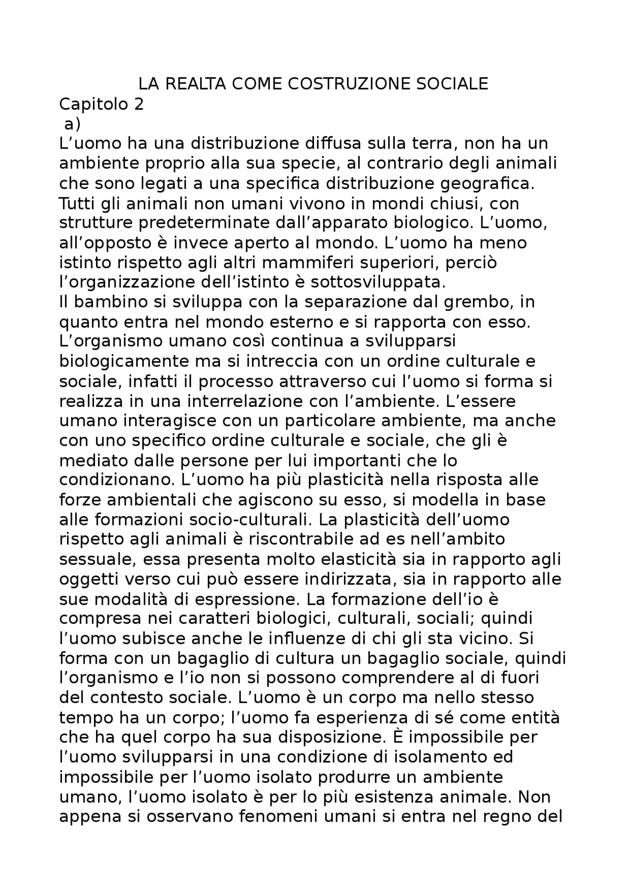 la realtà come costruzione sociale