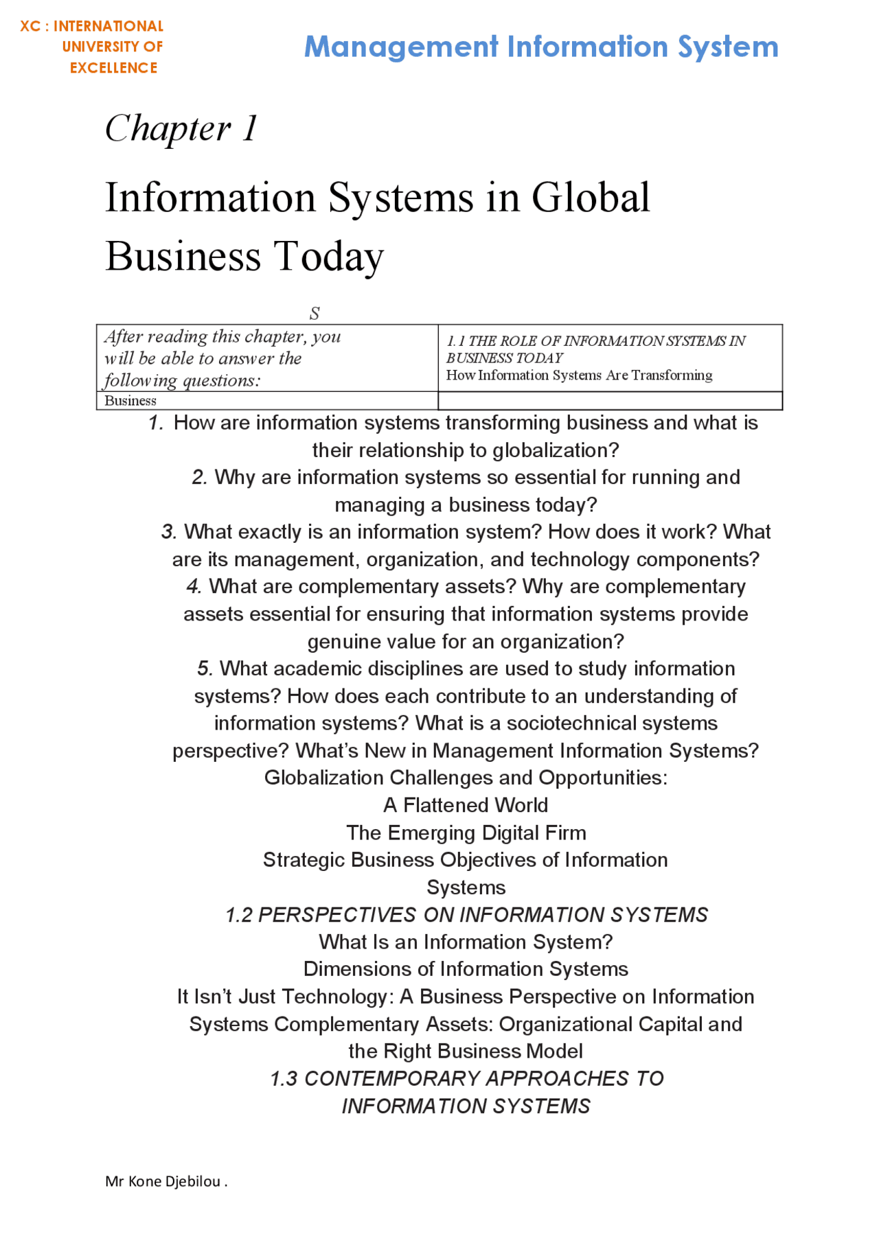 Management Information Systems - Docsity