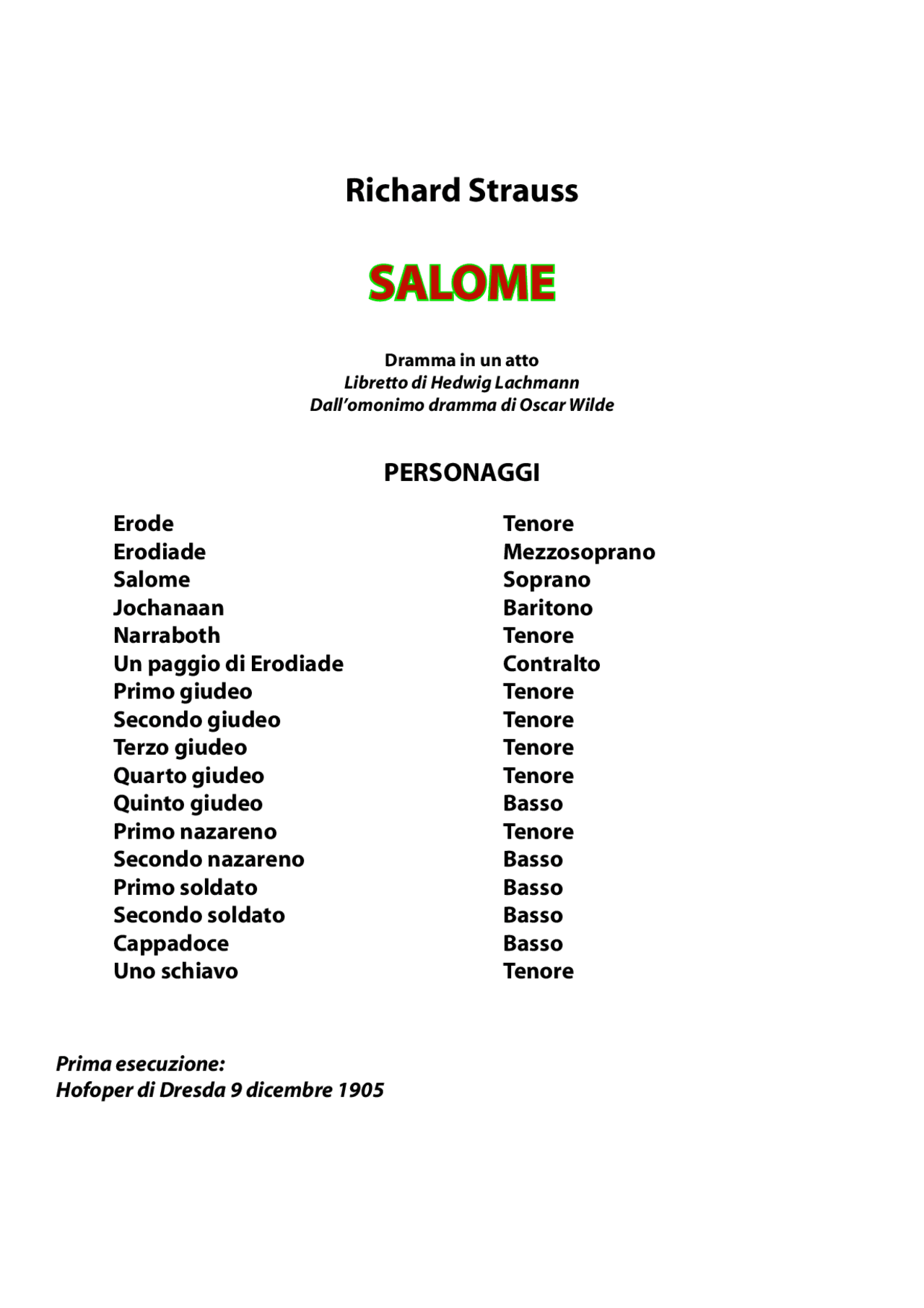 Libretto opera 