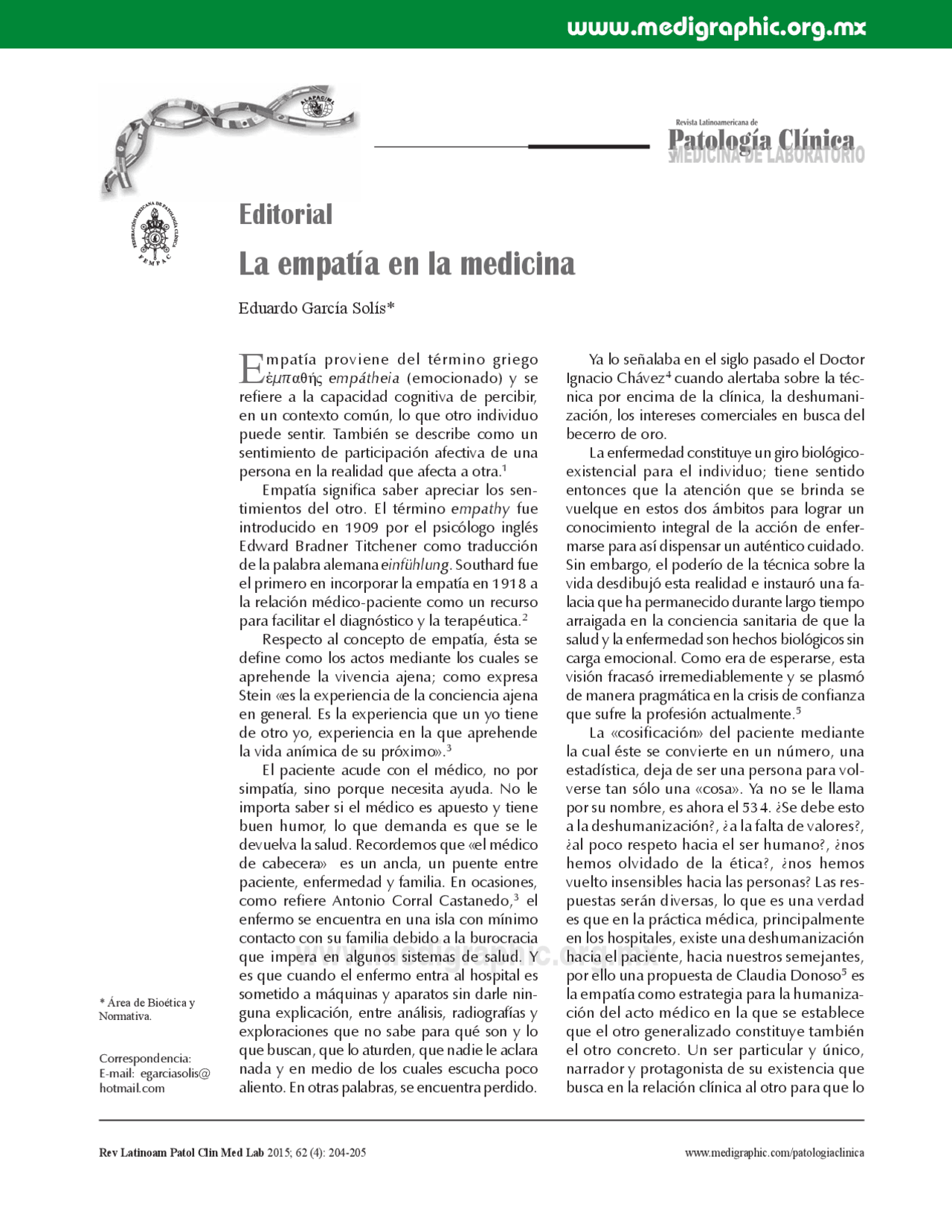 Empatia Medico Paciente Docsity