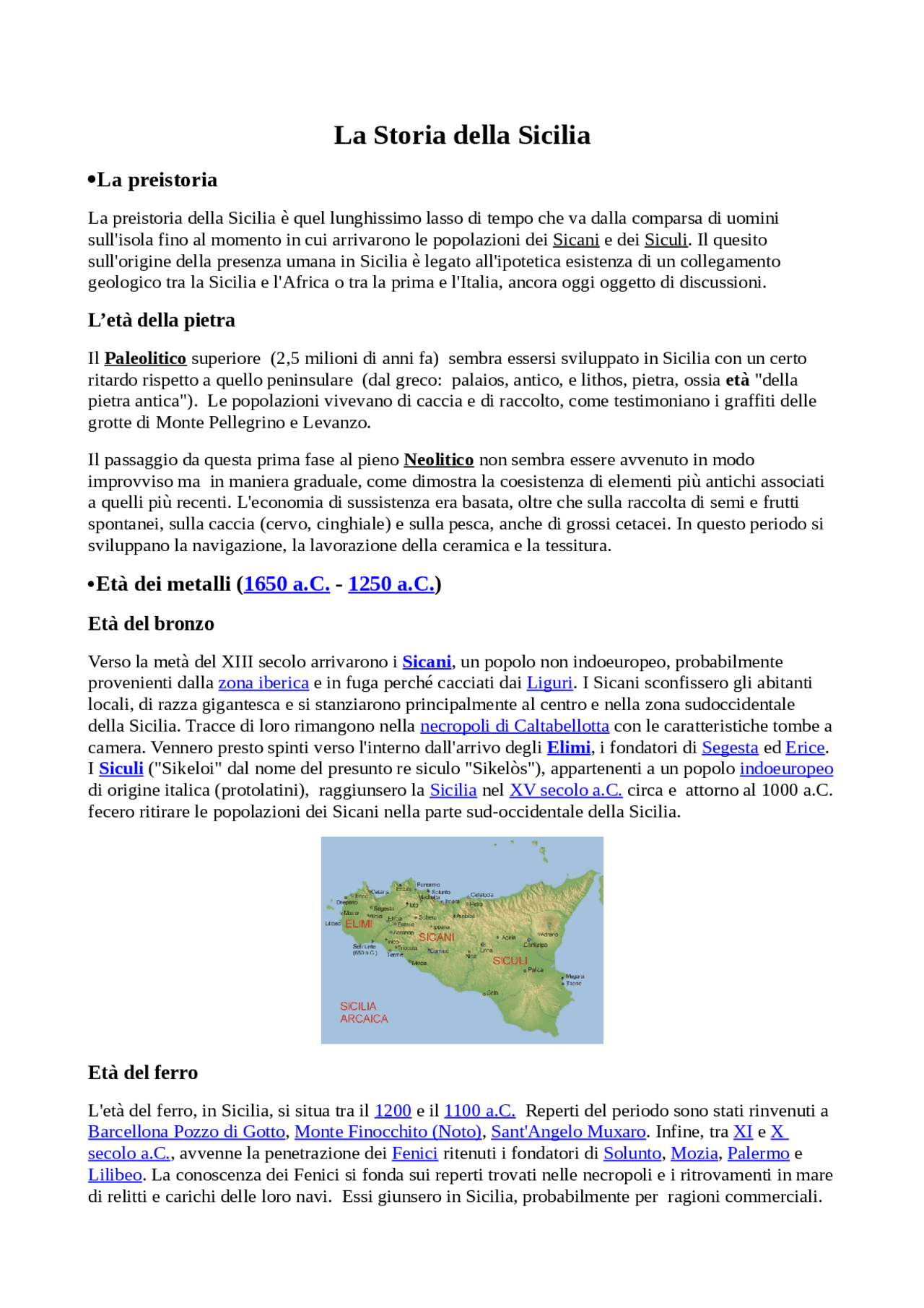 Storia della Sicilia Docsity