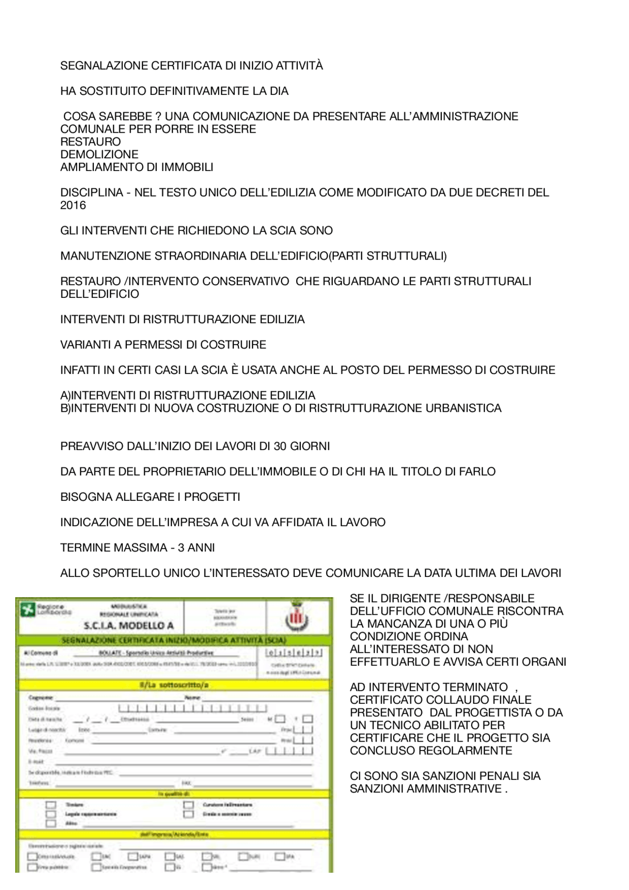 SCIA ( LA SEGNALAZIONE CERTIFICATA DI INIZIO ATTIVITÀ) Docsity SCIA ( LA SEGNALAZIONE CERTIFICATA DI INIZIO ATTIVITÀ) Docsity