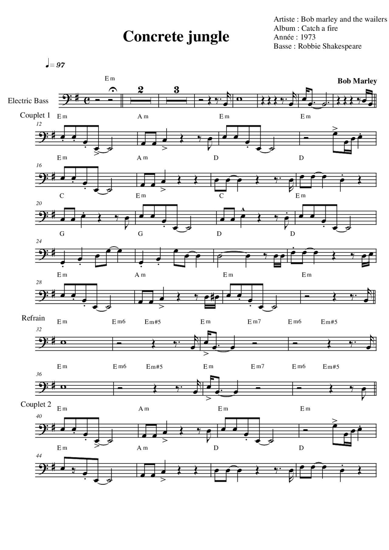 Concrete jungle song Docsity