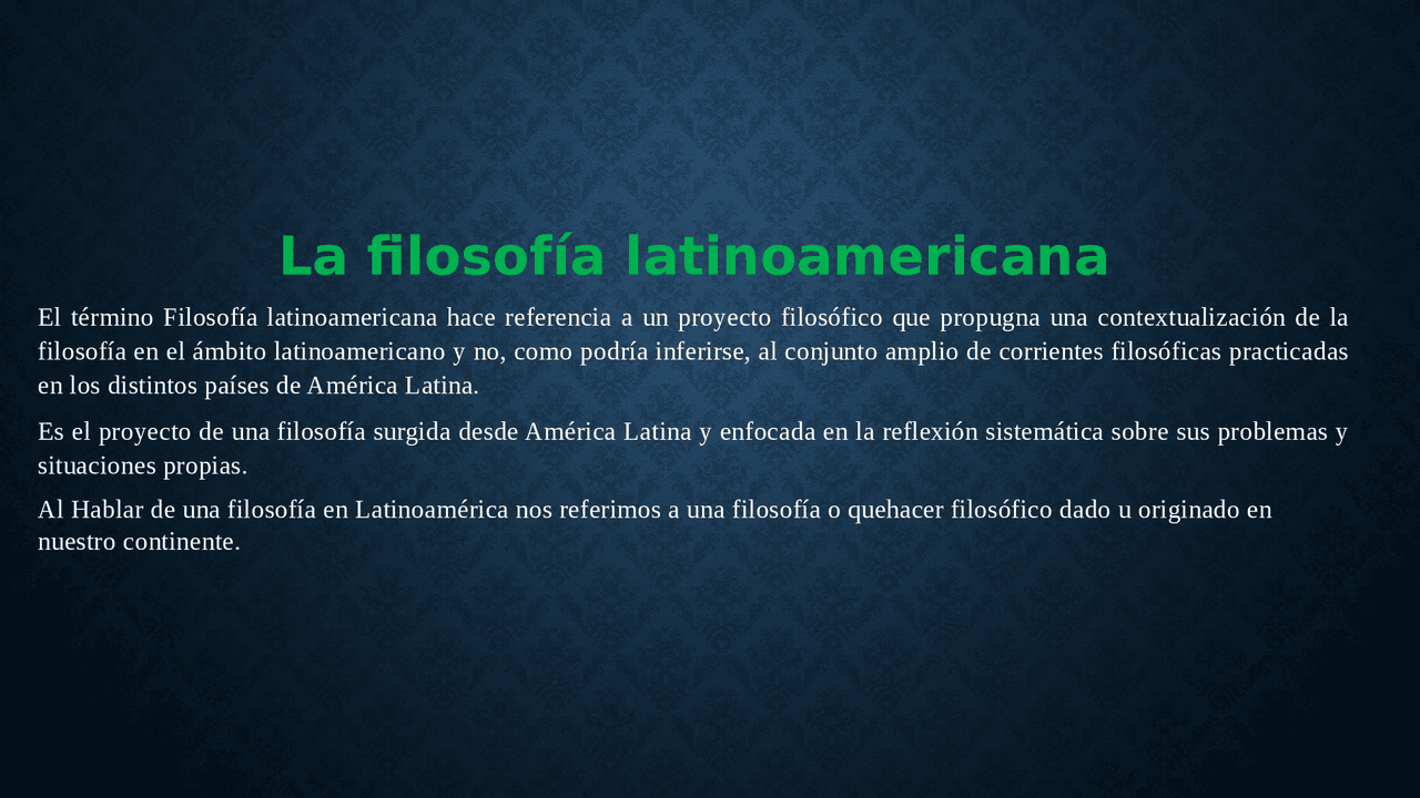 Etapas de la filosofía latinoamericana - Docsity