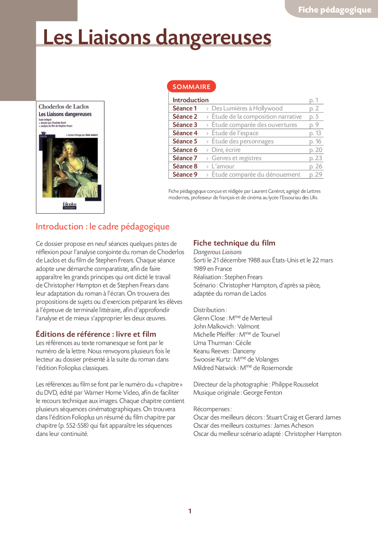 Les Liaisons Dangereuses Lettre 81 Analyse Linéaire Les liaisons dangereuses | Notes Littérature | Docsity