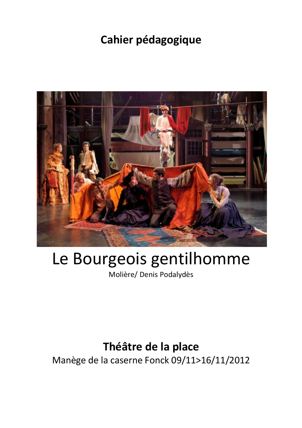 Le Bourgeois Gentilhomme Moliere E Denis Podalydes Docsity