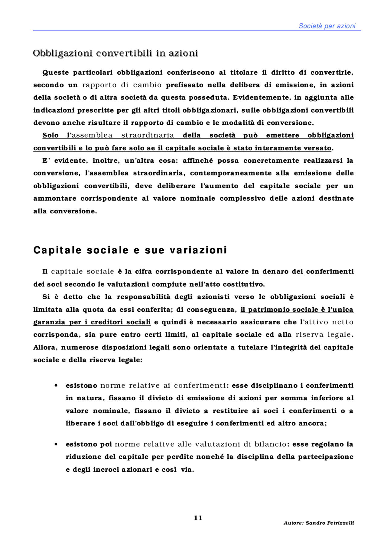 Obbligazioni convertibili in azioni Docsity