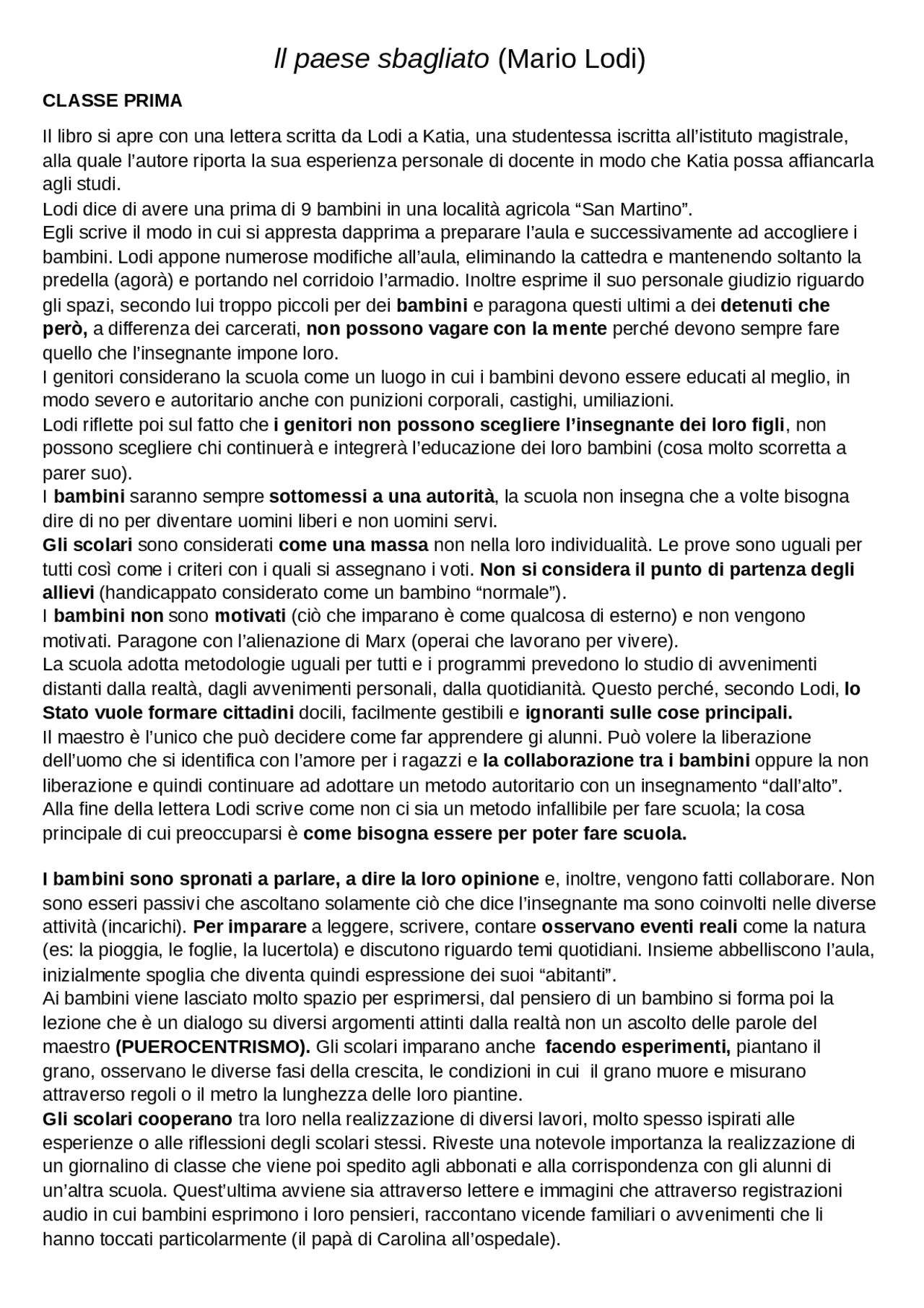 il-paese-sbagliato-lodi-docsity