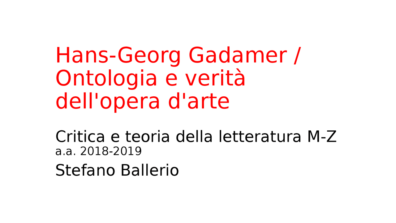 Critica e teoria della letteratura - Docsity