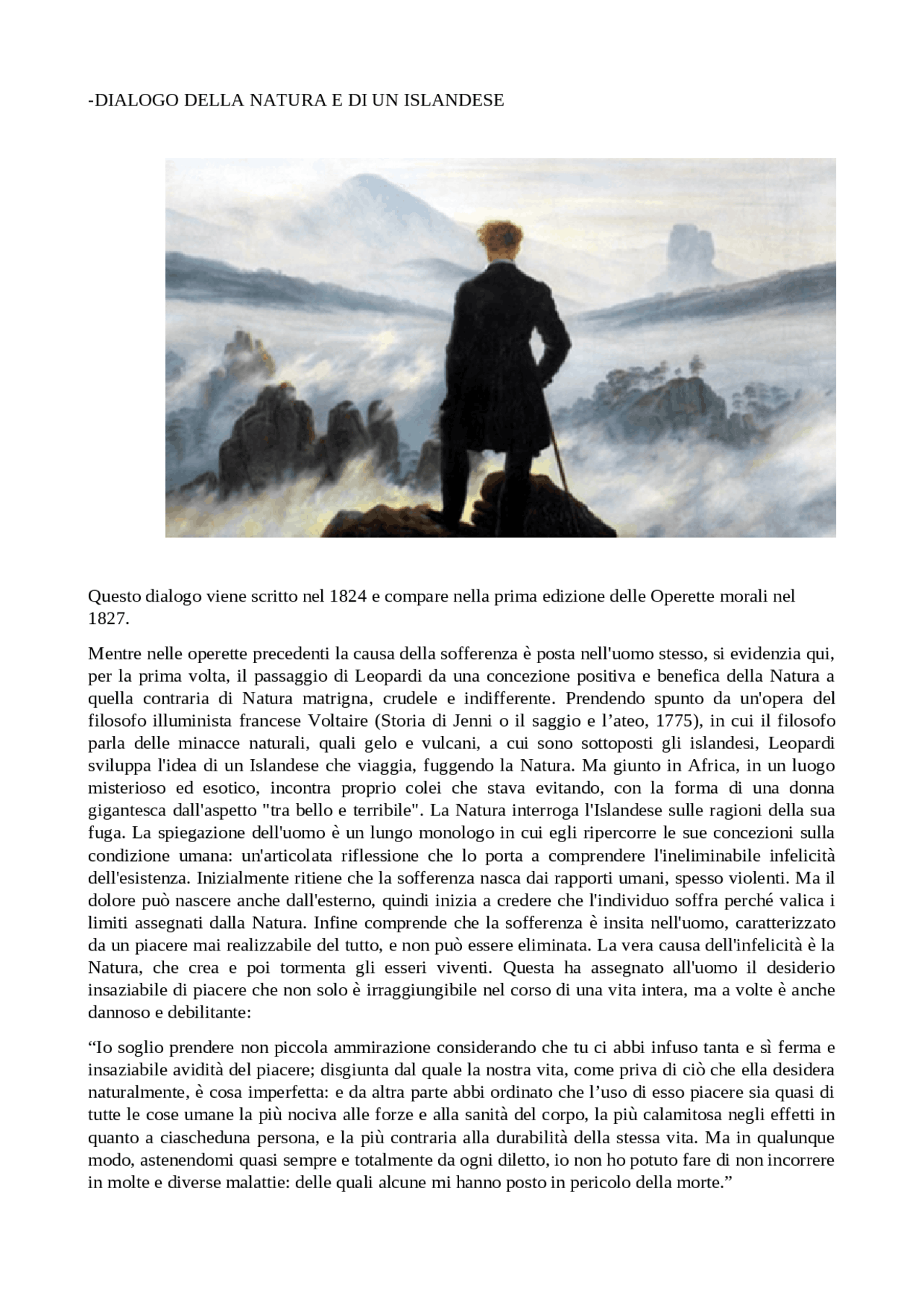 Dialogo della natura e di un