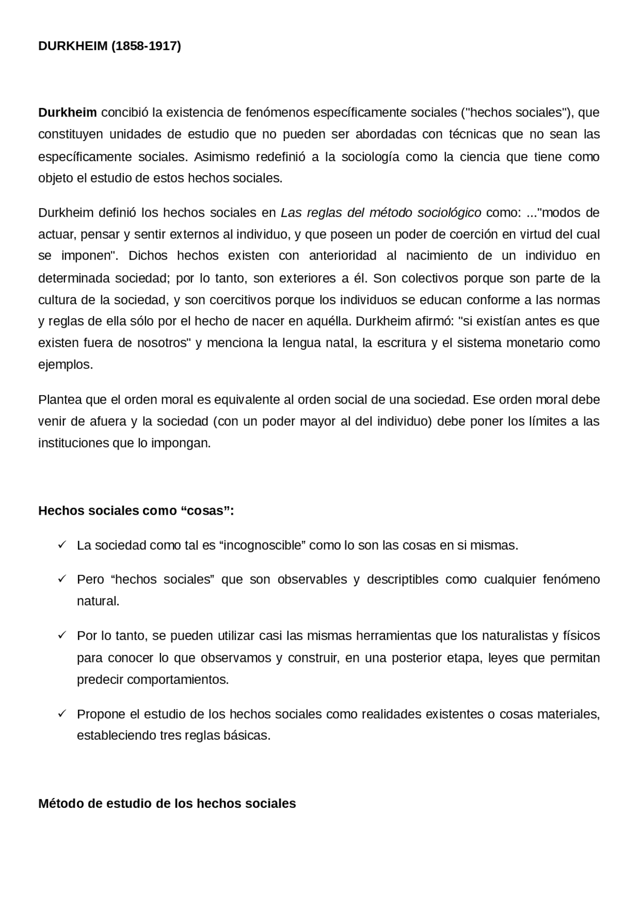Durkheim Resumen Suicidio Docsity