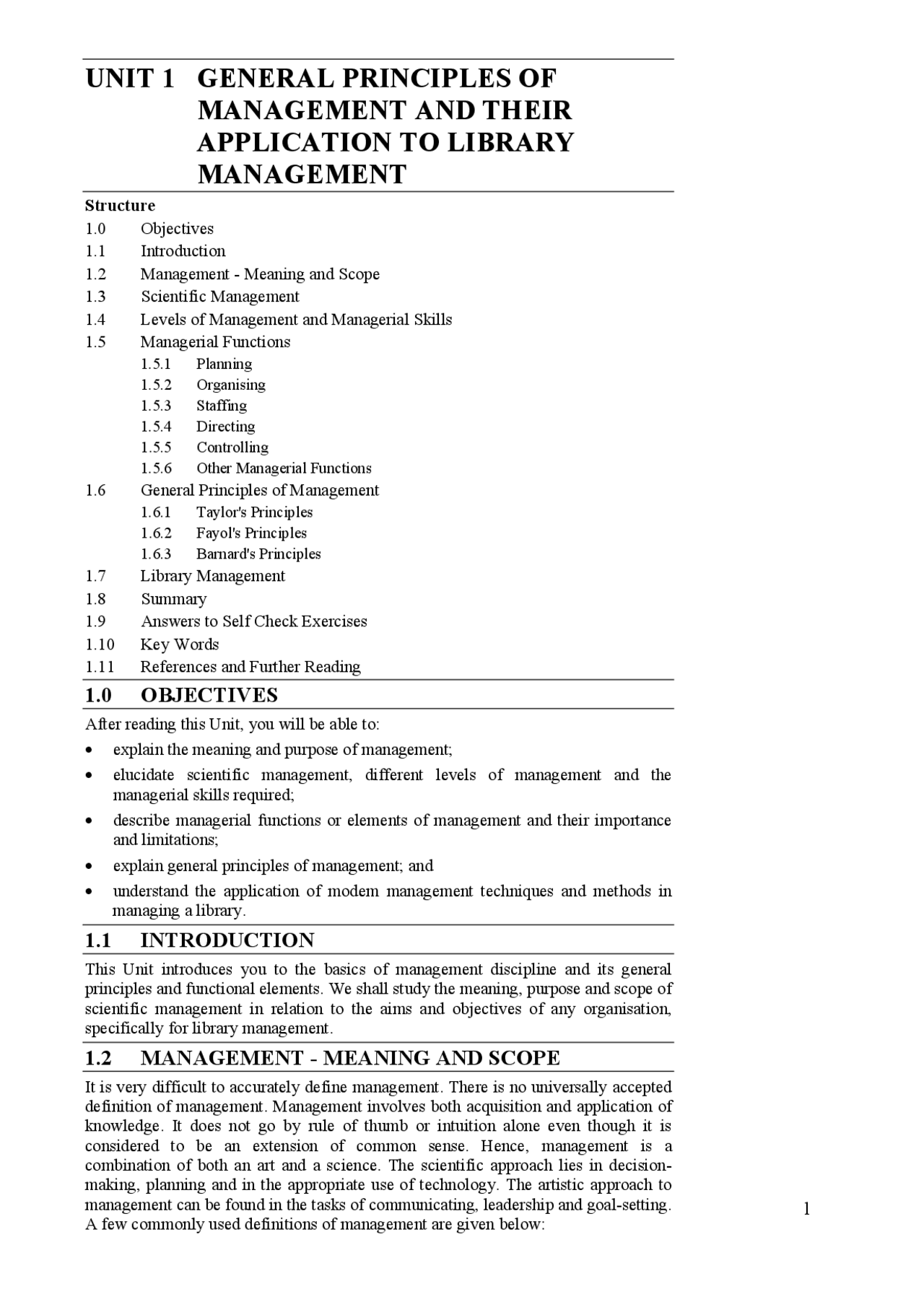 Library Science Management Topic Management in the Library - Docsity