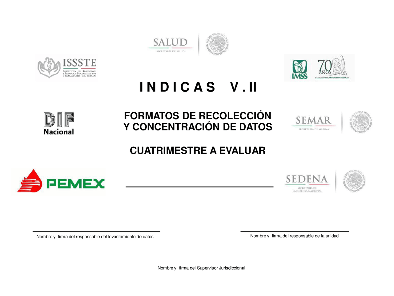 CUADERNILLO DE ENCUESTAS PARA HOSPITALES DE SEGUNDO NIVEL | Apuntes de