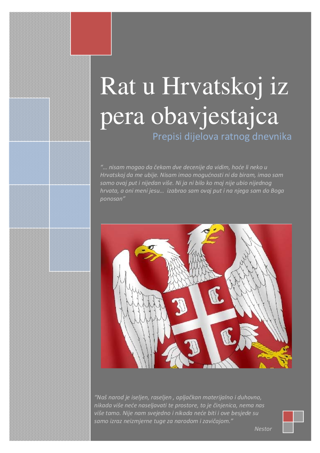 Rat U Hrvatskoj Iz Pera Obavjestajca Pdf Skripte Predlog Istorija Rata Docsity