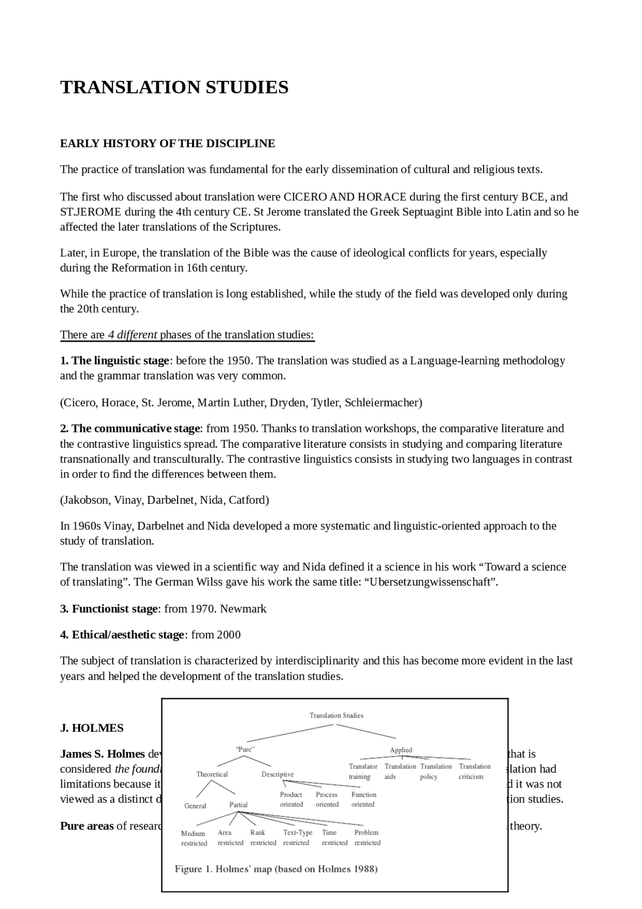 Introduction of the problems towards the studies of translation - Docsity