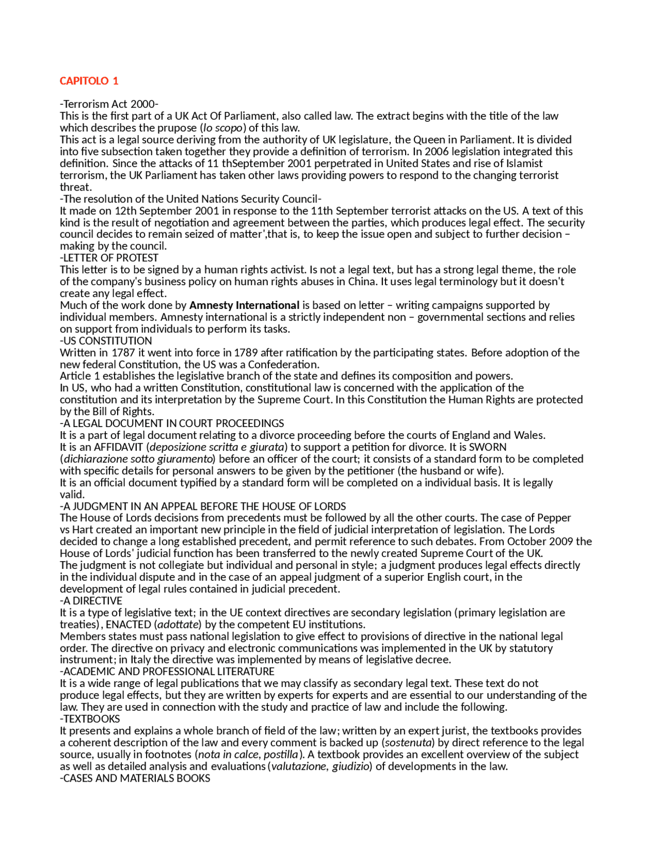 Legal English And The Common Law Legal Grammar Handbook Appunti