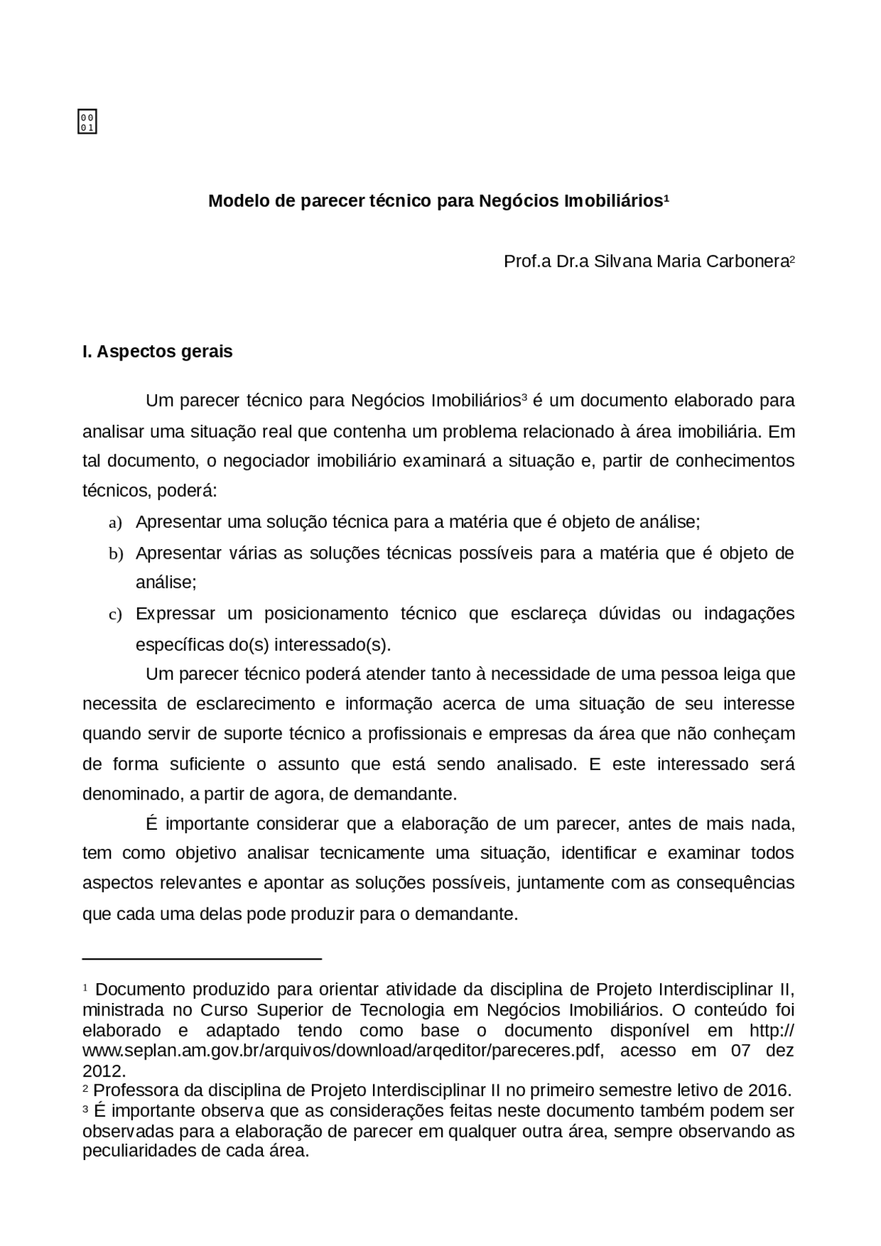 Modelo de parecer técnico.doc - Docsity