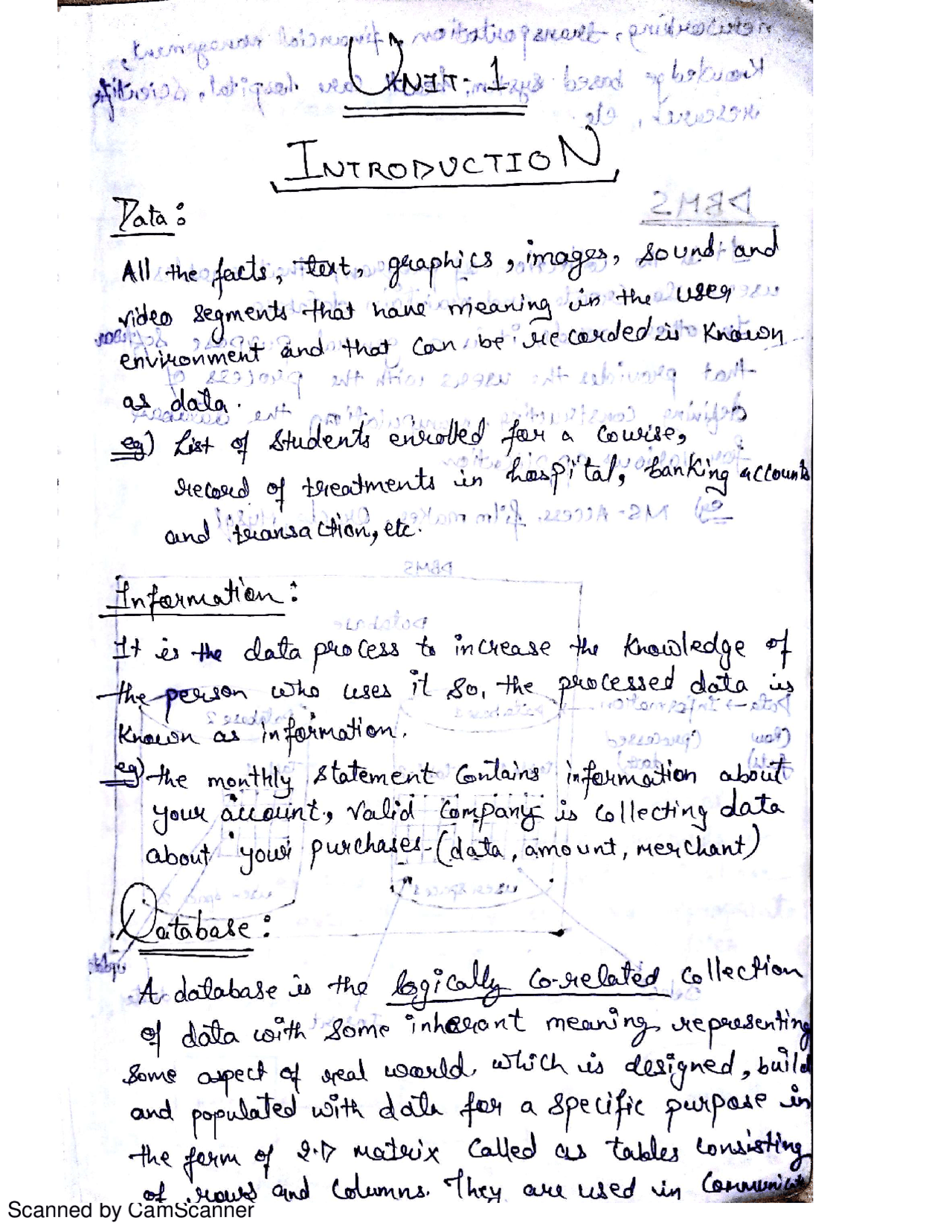 Lecture NOTES for Database Management System in AKTU Unit -1 | Lecture ...
