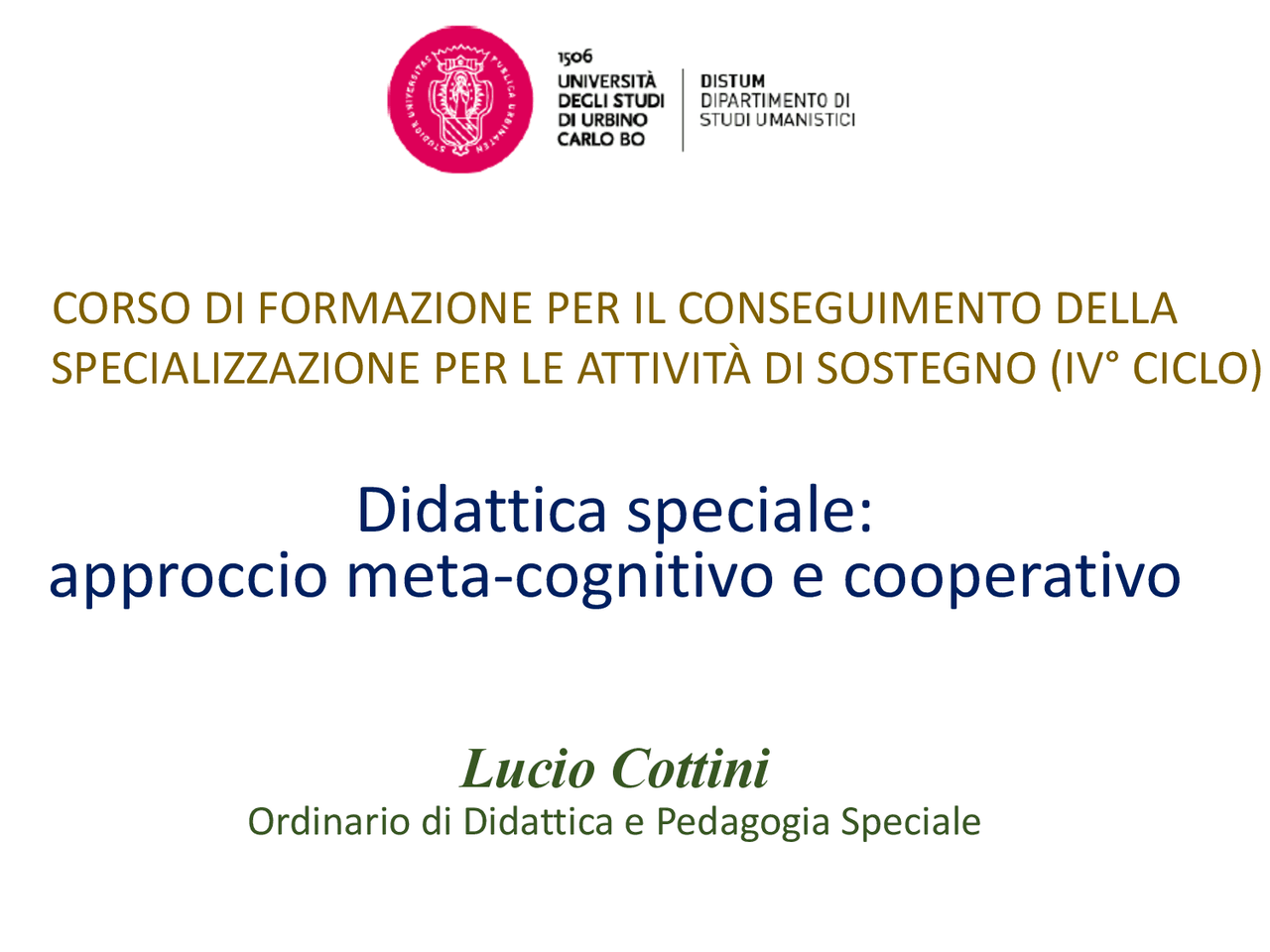 Didattica speciale e Inclusione scolastica - Docsity