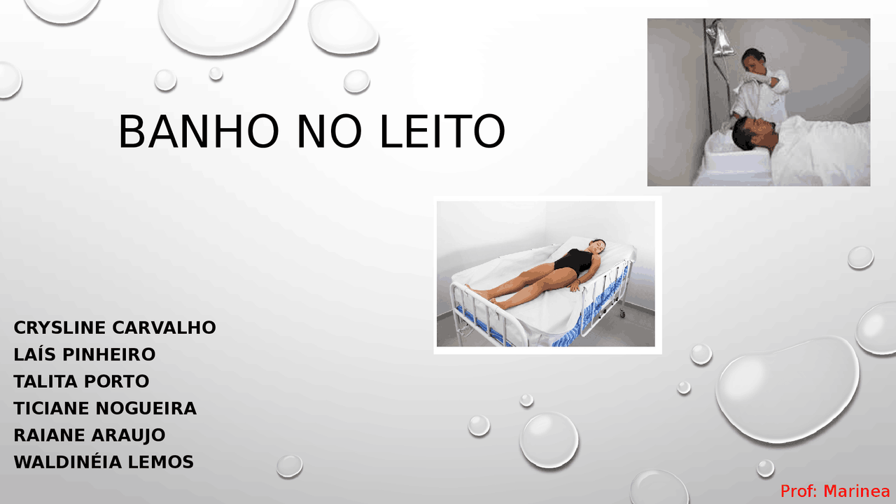 Leito banho Exemplos De Relatorio De Banho No Leito