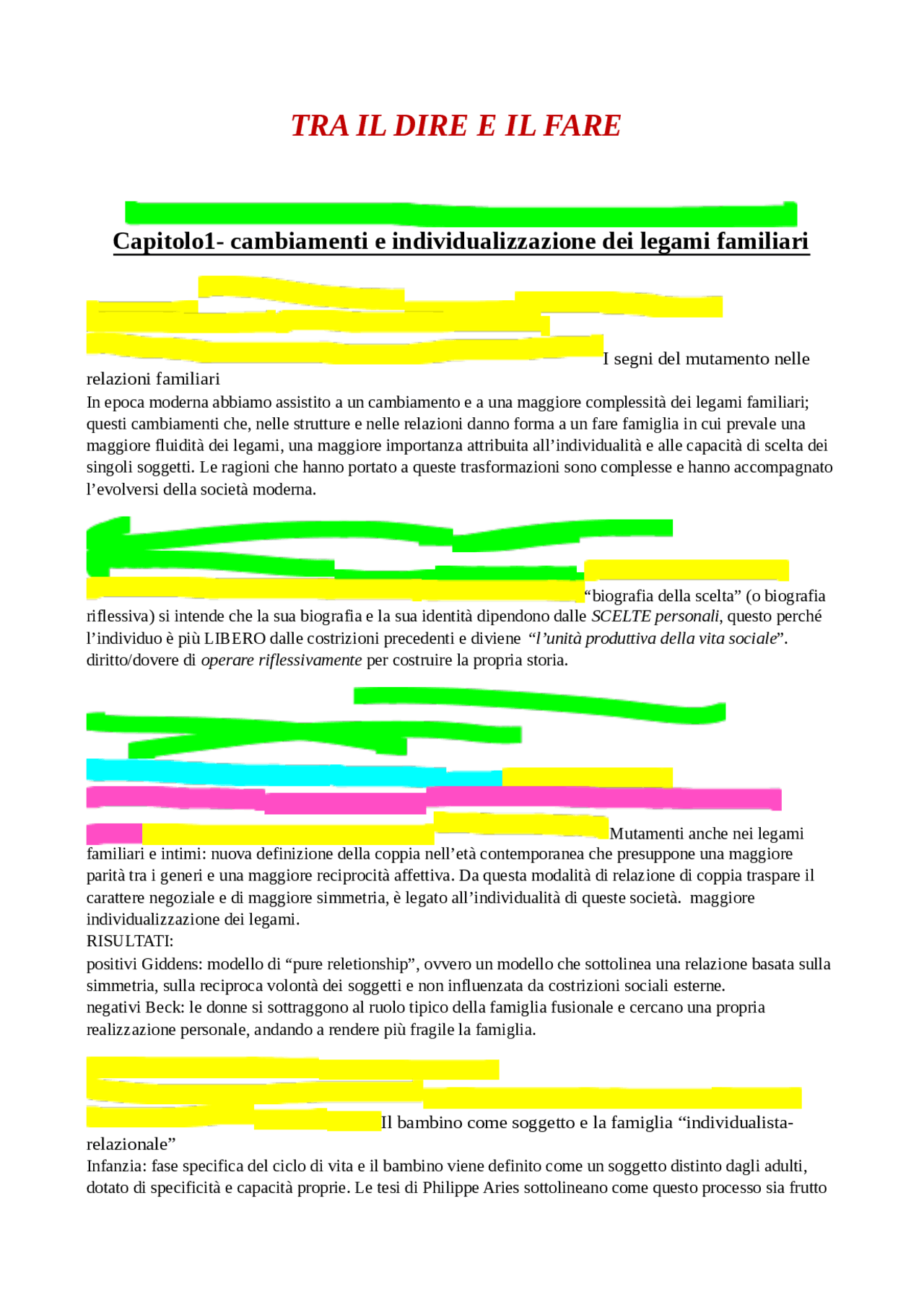 tra il dire e il fare