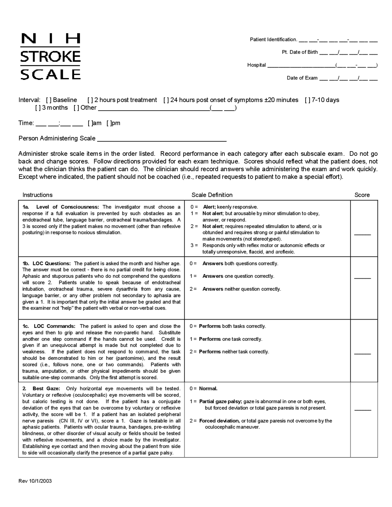 Nih stroke scale cheat sheet Cheat Sheet Neurology Docsity