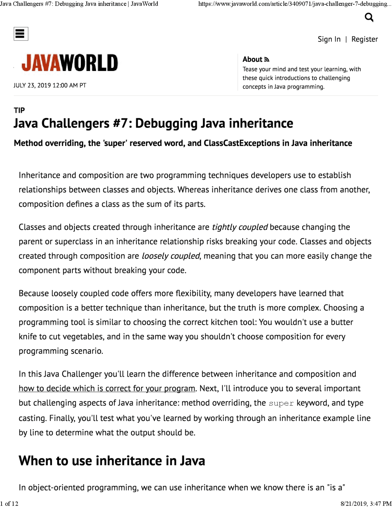 Java programming for oracle - Docsity