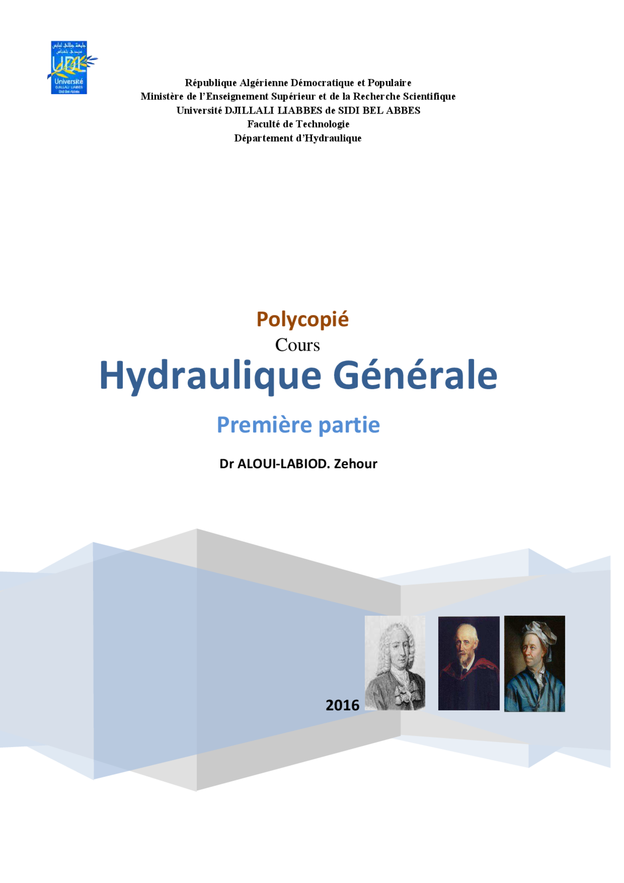 Cours Et Exercices Corrigés D hydraulique Générale Pdf Polycopié cours hydraulique générale: première partie | Notes Hydraulique |  Docsity