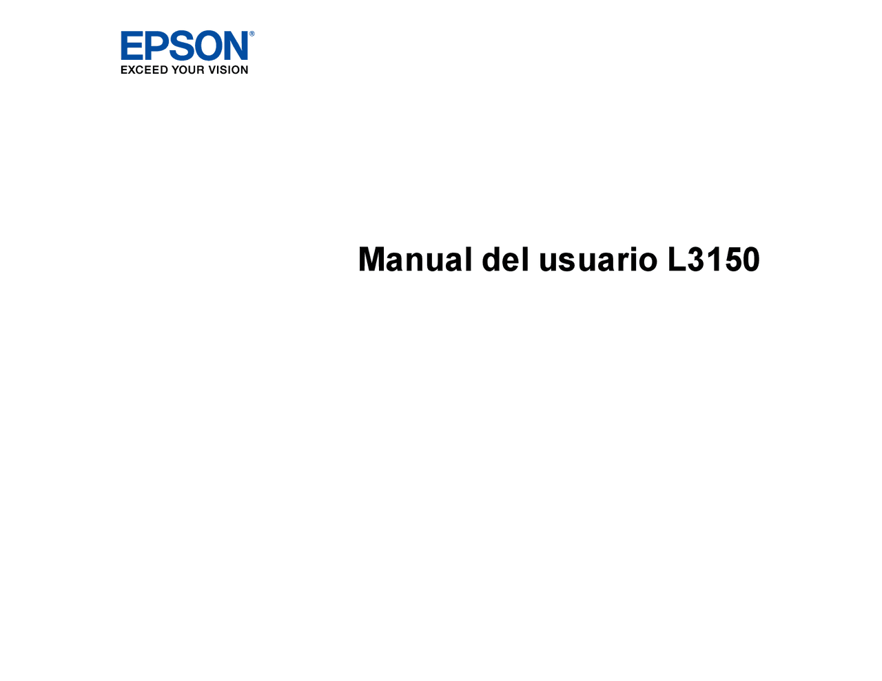 Guía o manual de consulta para el usuario de la impresora EPSON L350 a fin  de absolver cualquier duda y/o interrogante - Docsity