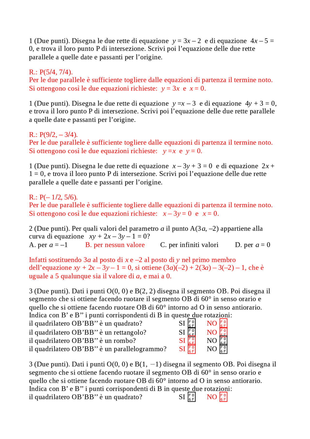 Fondamenti Matematica Docsity
