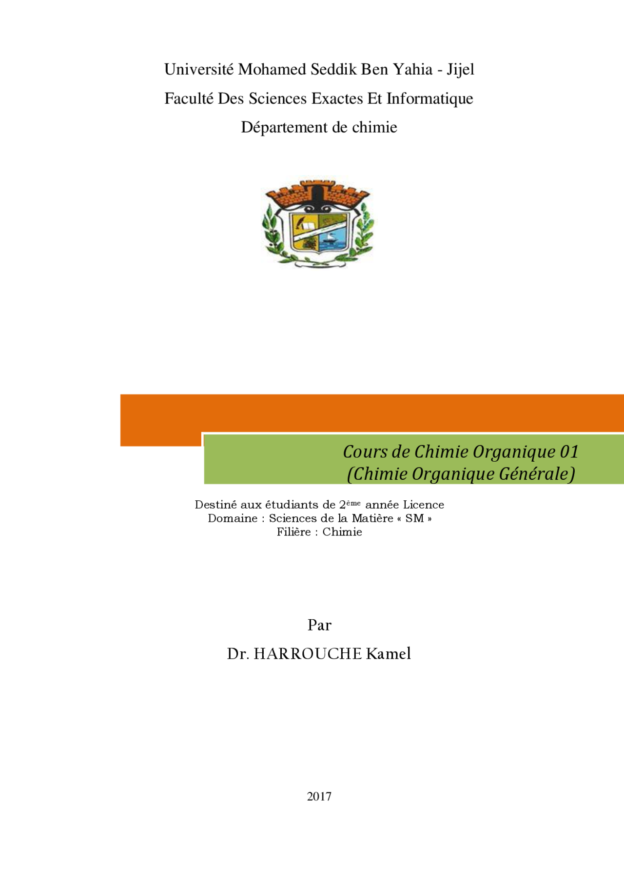 Cours De Chimie Organique 01 Chimie Organique Generale Docsity