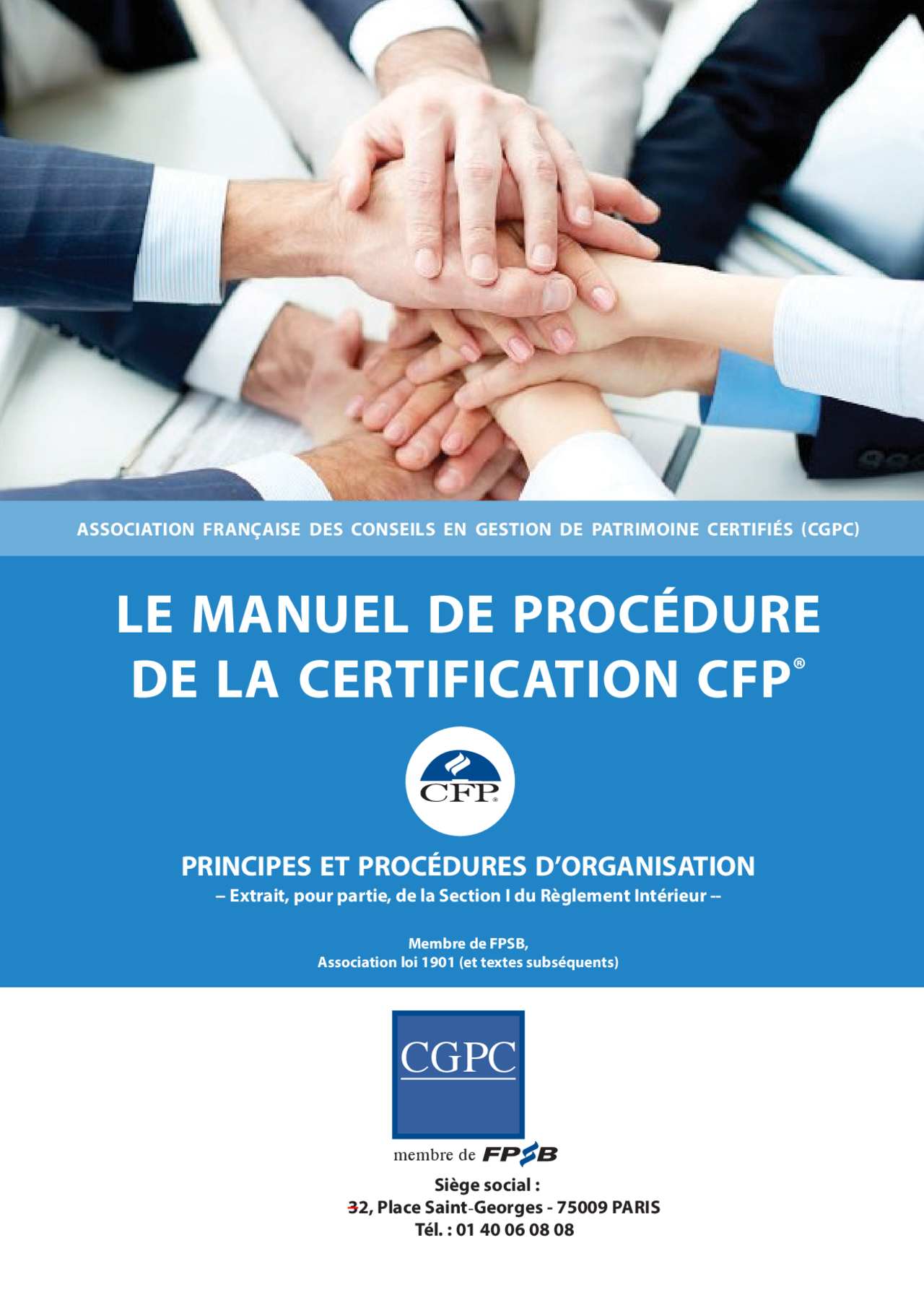 Le manuel de procédure de la certification cfp - Docsity