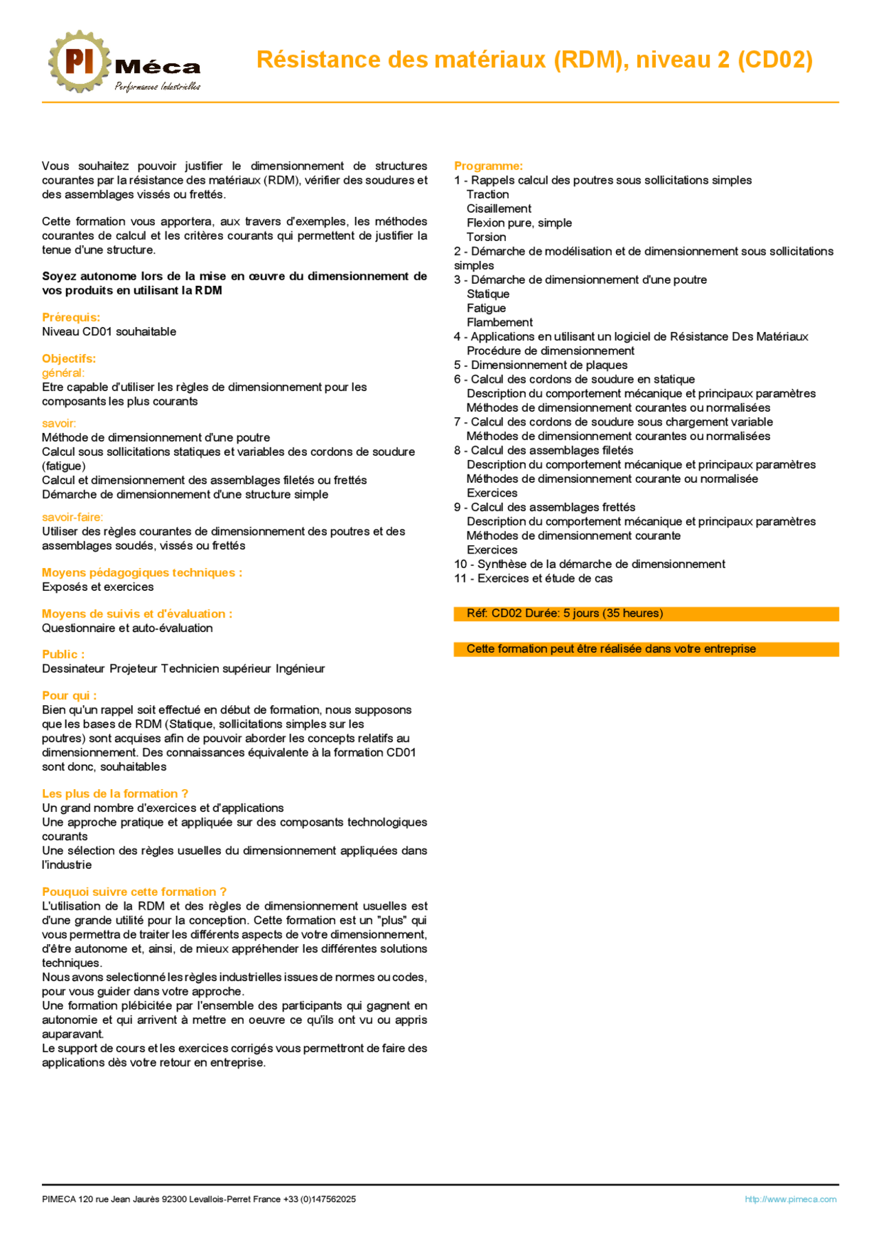 Résistance des matériaux (RDM), niveau 2 (CD02) - Docsity