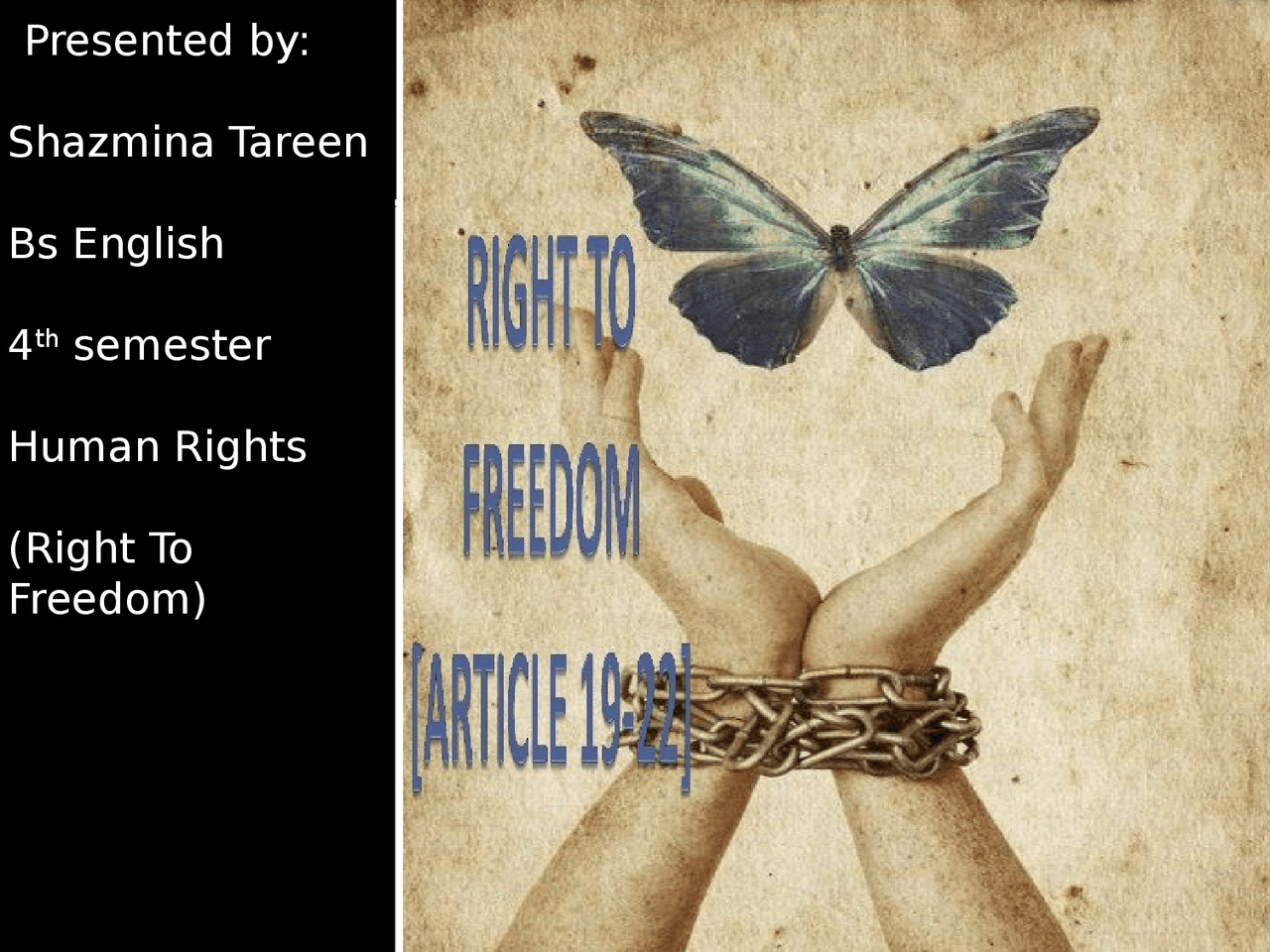 Freedom and its types-ppt | Slides English | Docsity
