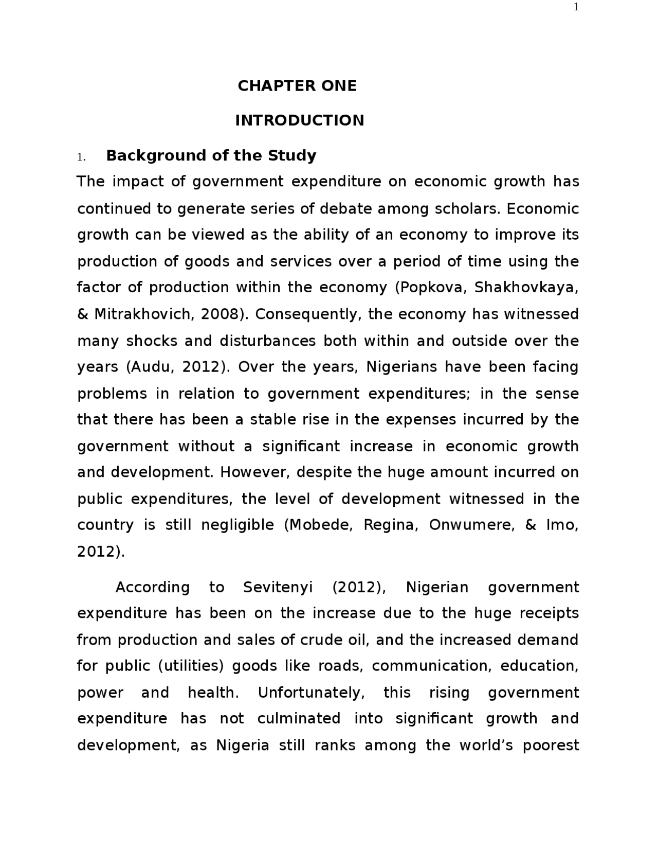 Impact of government expenditure on economic growth in Nigeria | Study ...