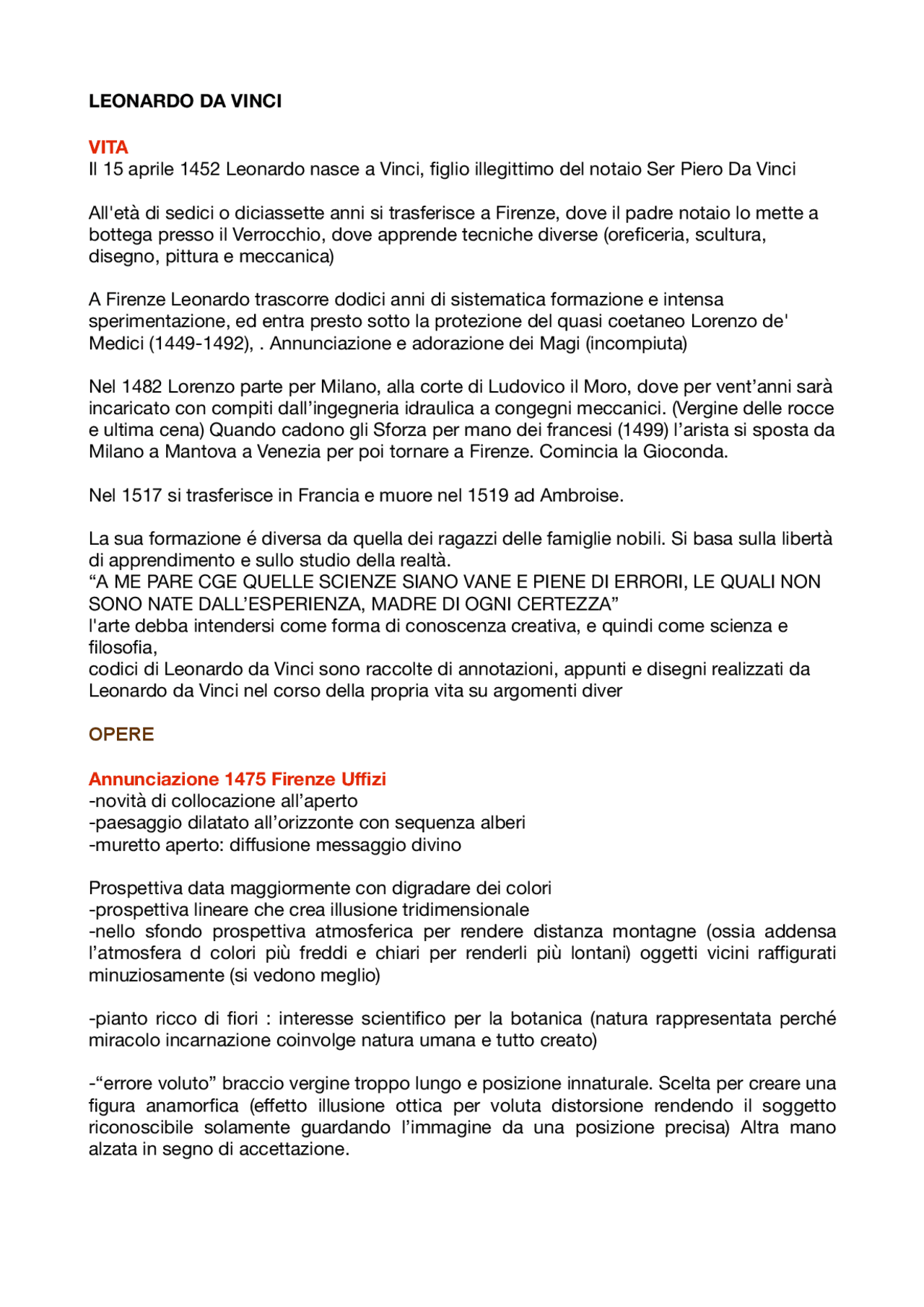 Leonardo da Vinci visual data 6
