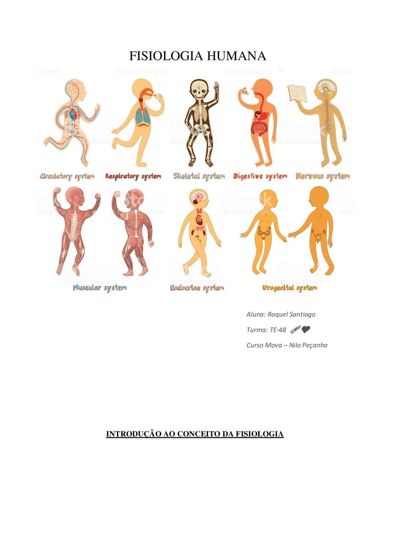 Conceitos e finalidades dos sistemas fisiológico | Resumos Biologia ...