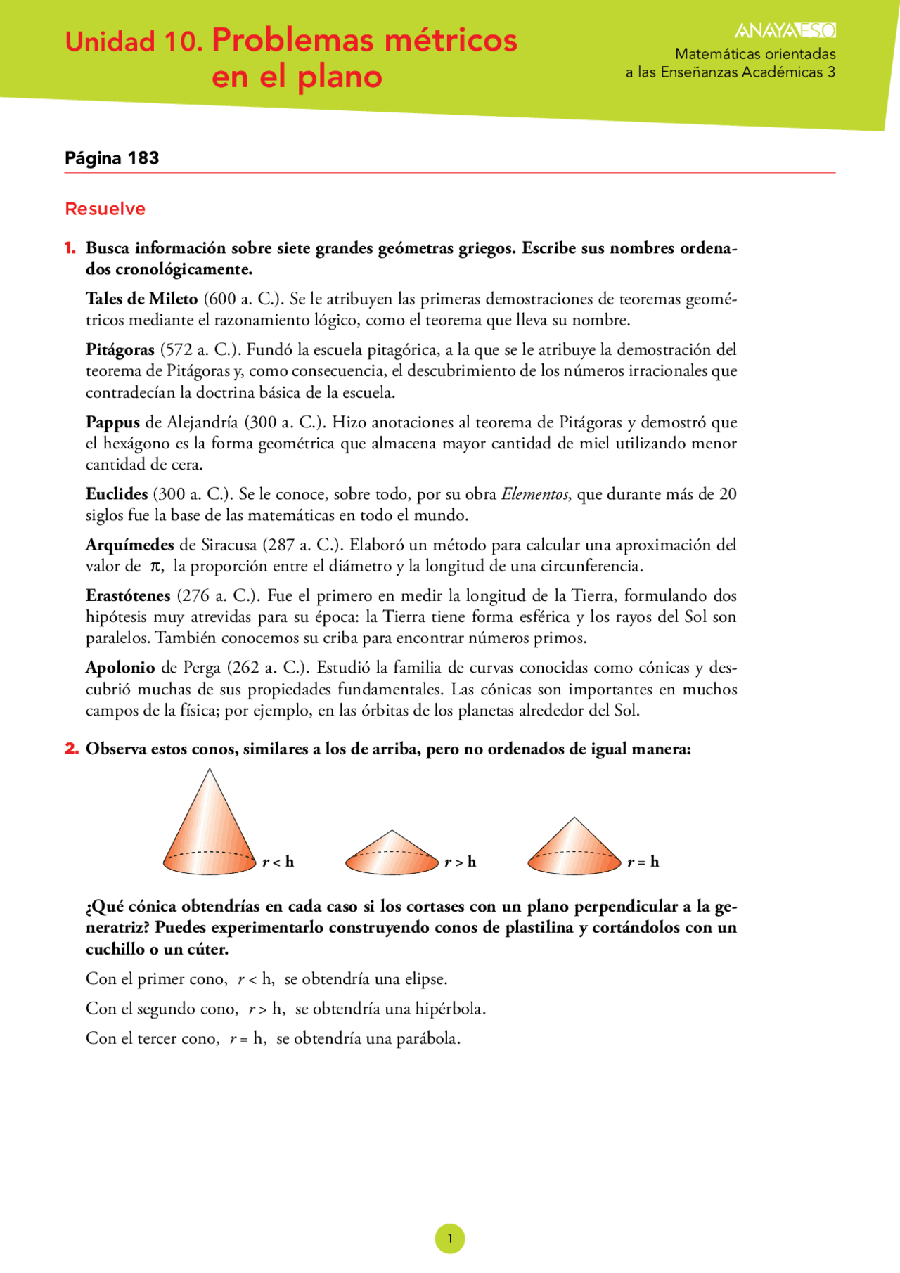 Matemáticas 3 eso solucionario tema 10 - Docsity
