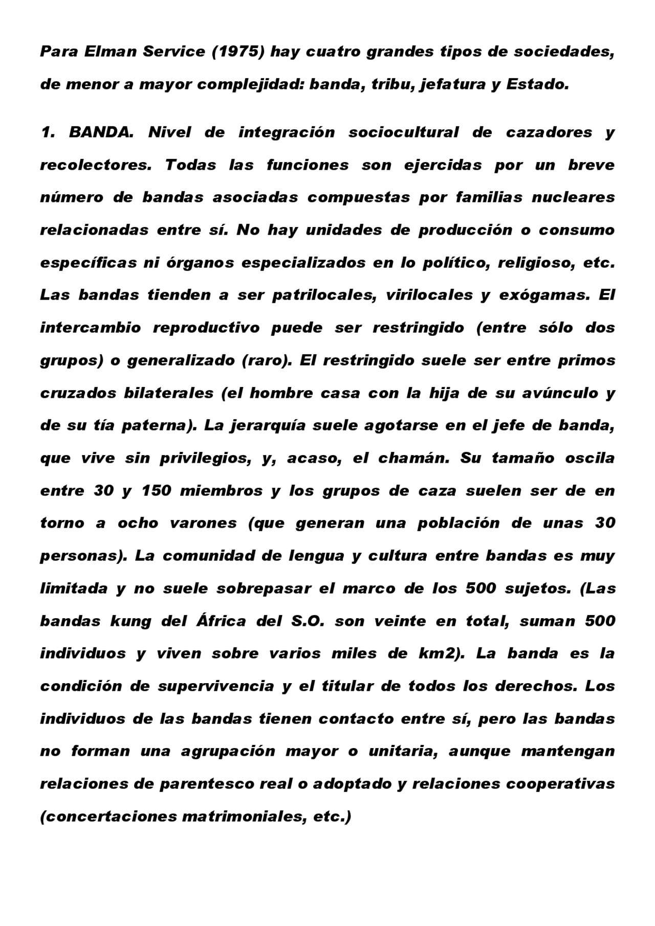Seminario Elman service | Apuntes de Prehistoria - Docsity