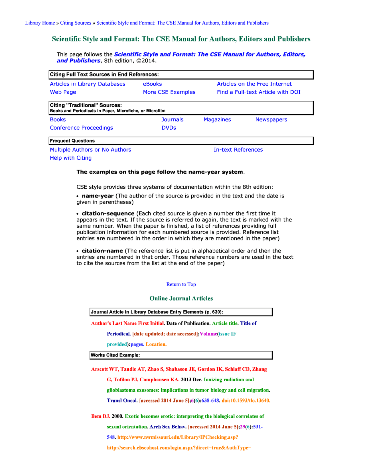 Scienticfic Format Scientific Style and Format:..... - Docsity