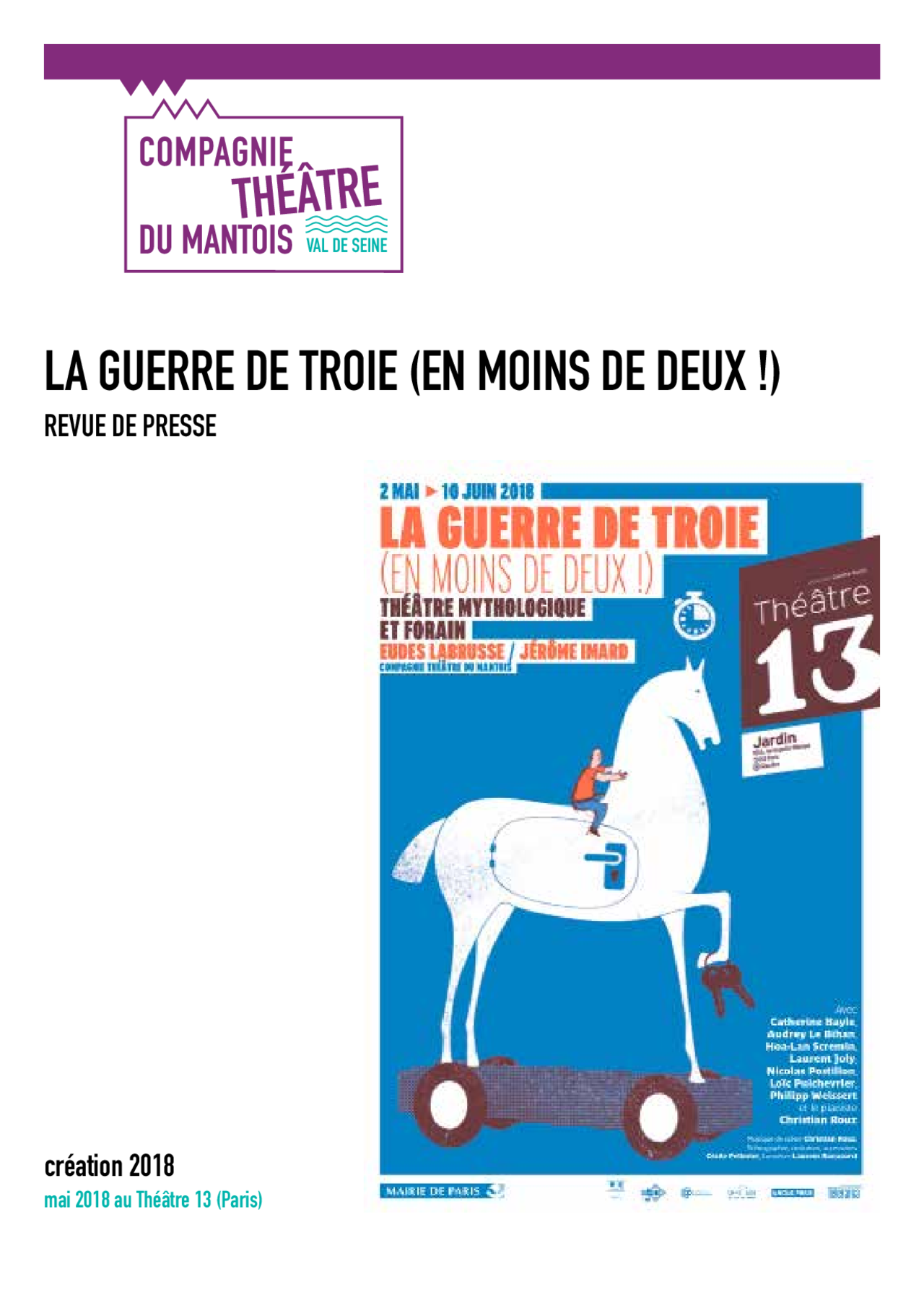 La Guerre De Troie En Moins De Deux Docsity