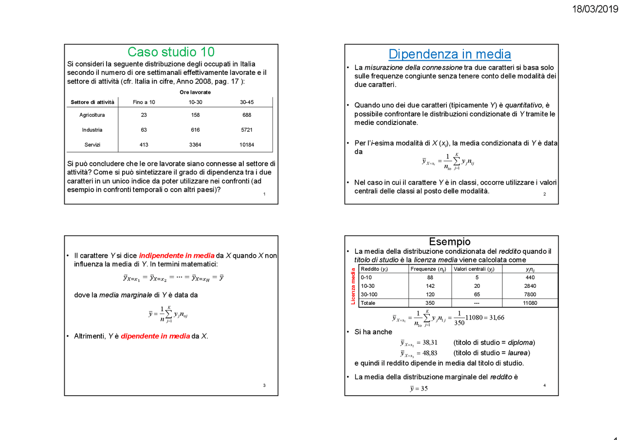 La correlazione statistica Docsity