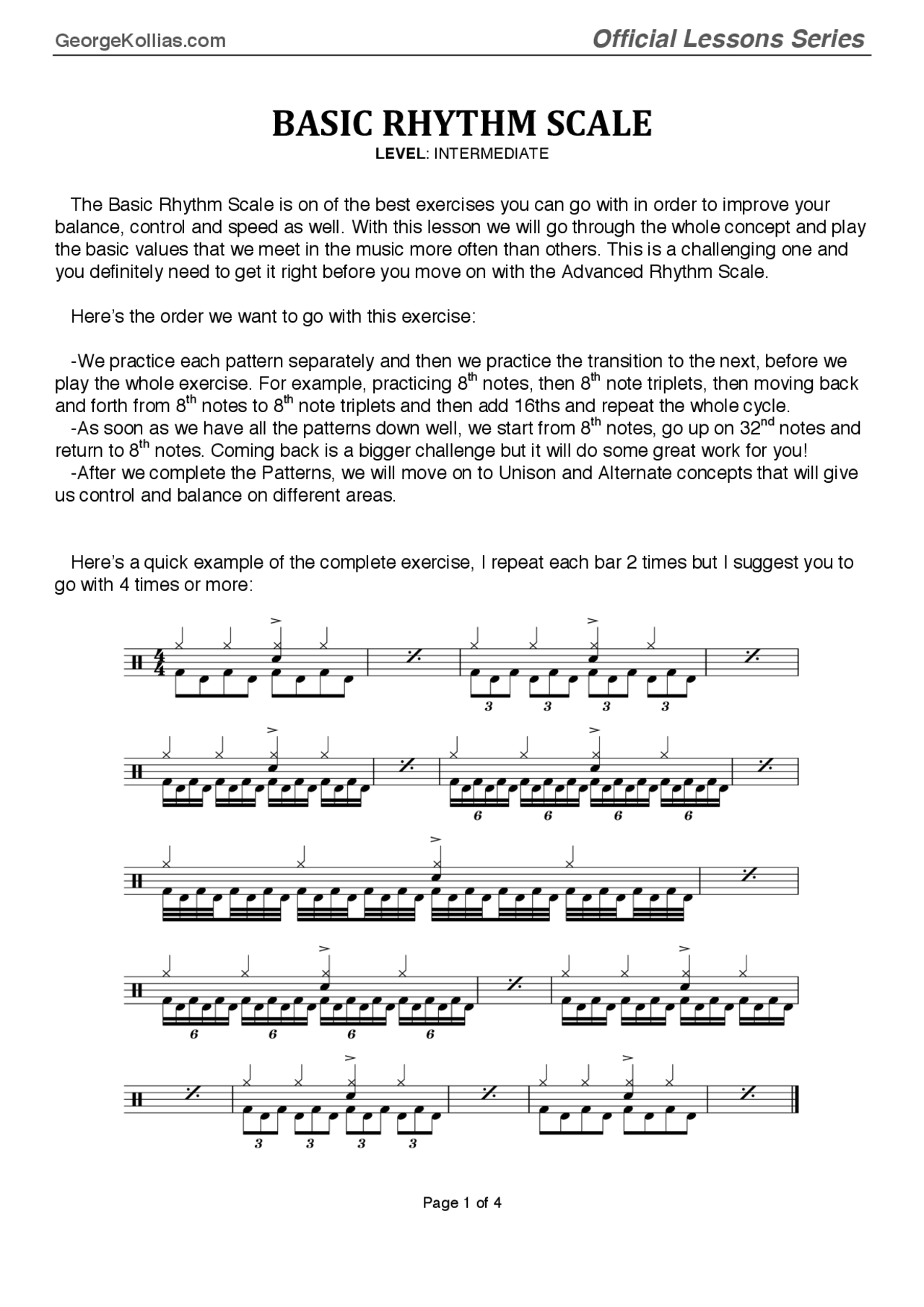Double bass basic exercises - Docsity